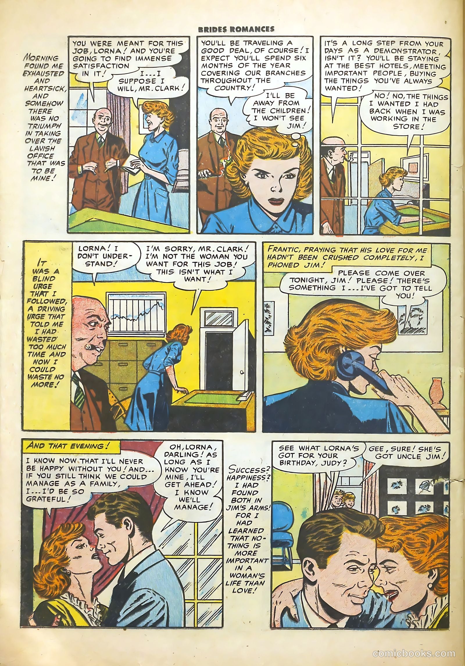 Brides Romances #11 (1955) — page 25 of 37