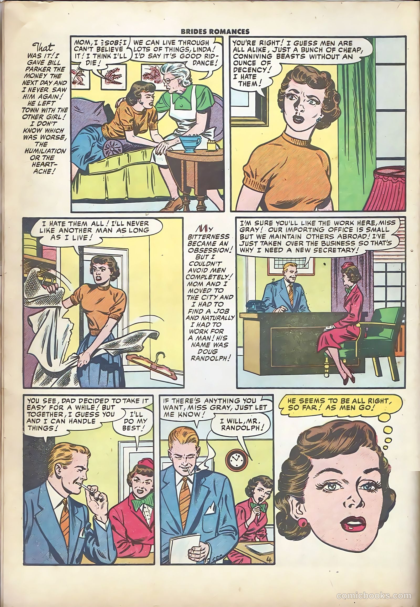 Brides Romances #12 (1955) — page 6 of 36