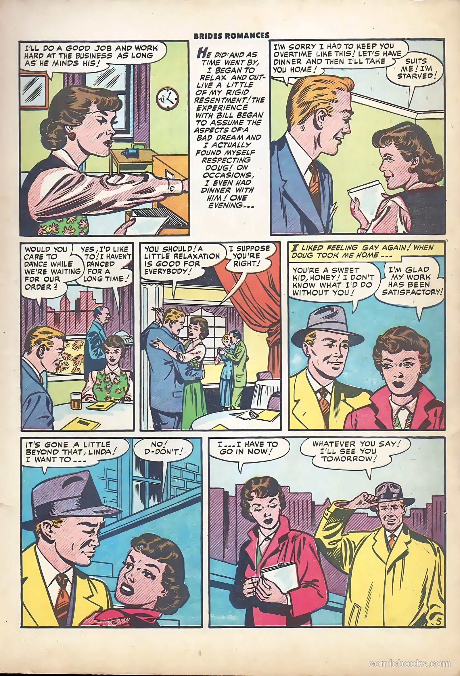 Brides Romances #12 (1955) — page 7 of 36