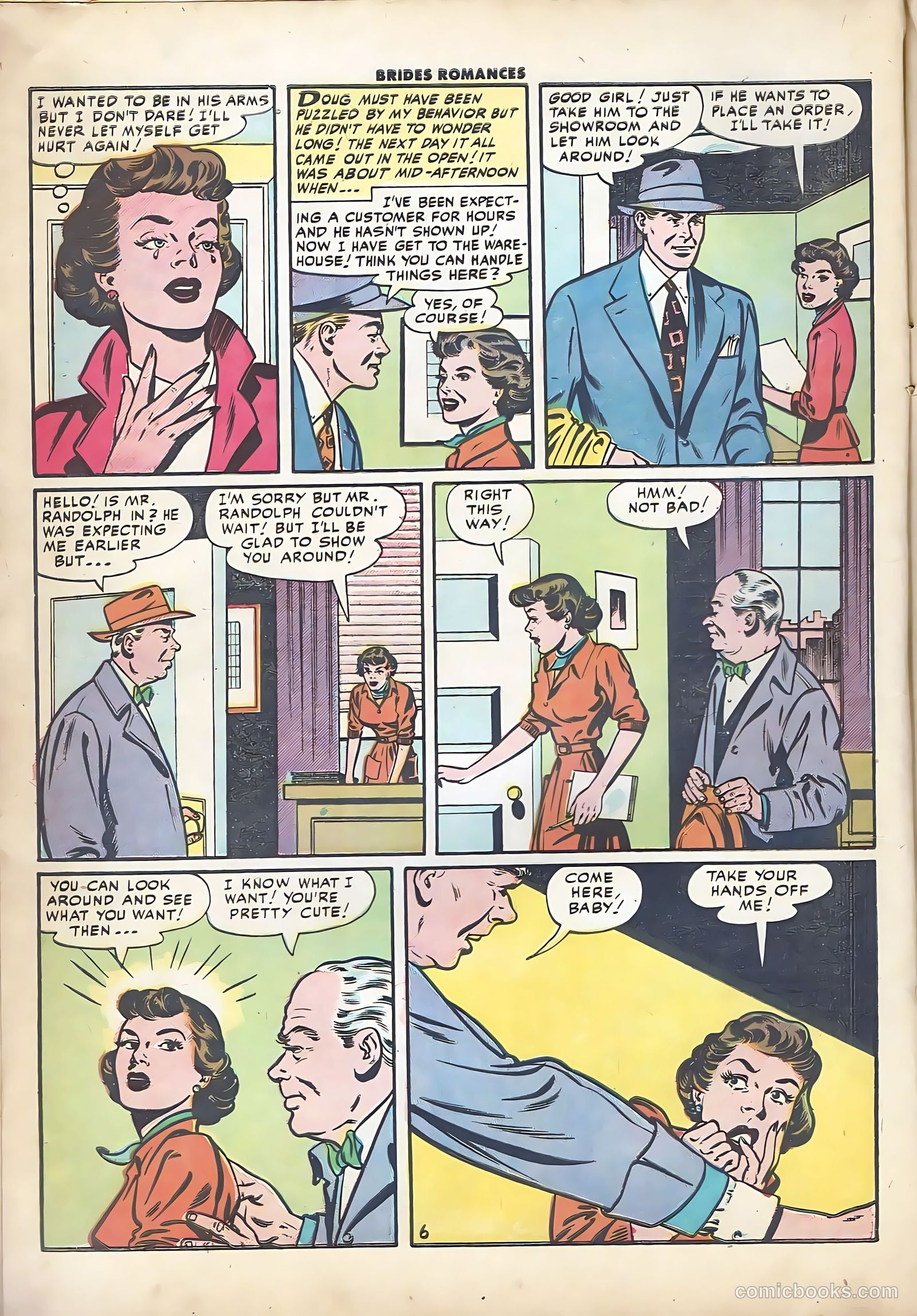 Brides Romances #12 (1955) — page 8 of 36