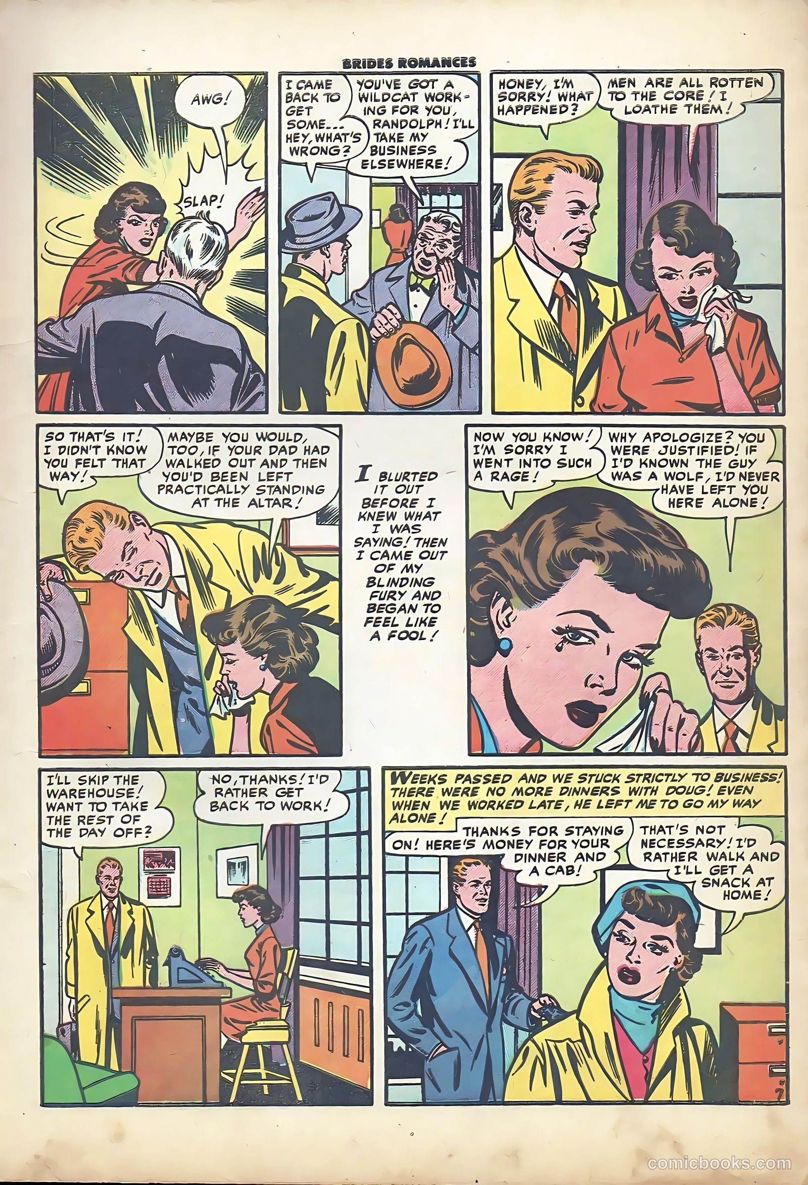 Brides Romances #12 (1955) — page 9 of 36