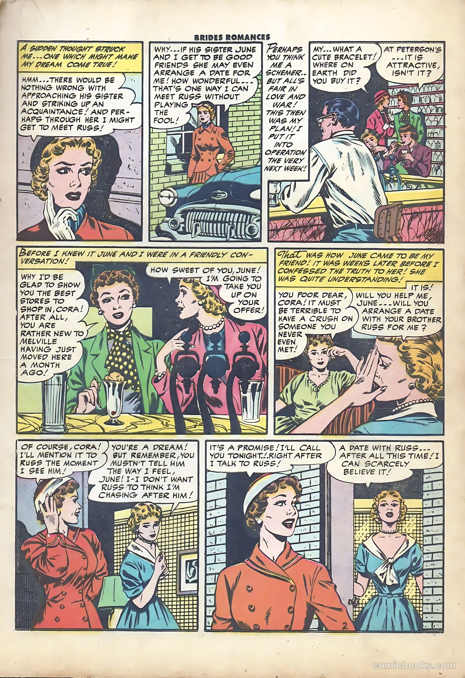 Brides Romances #12 (1955) — page 13 of 36