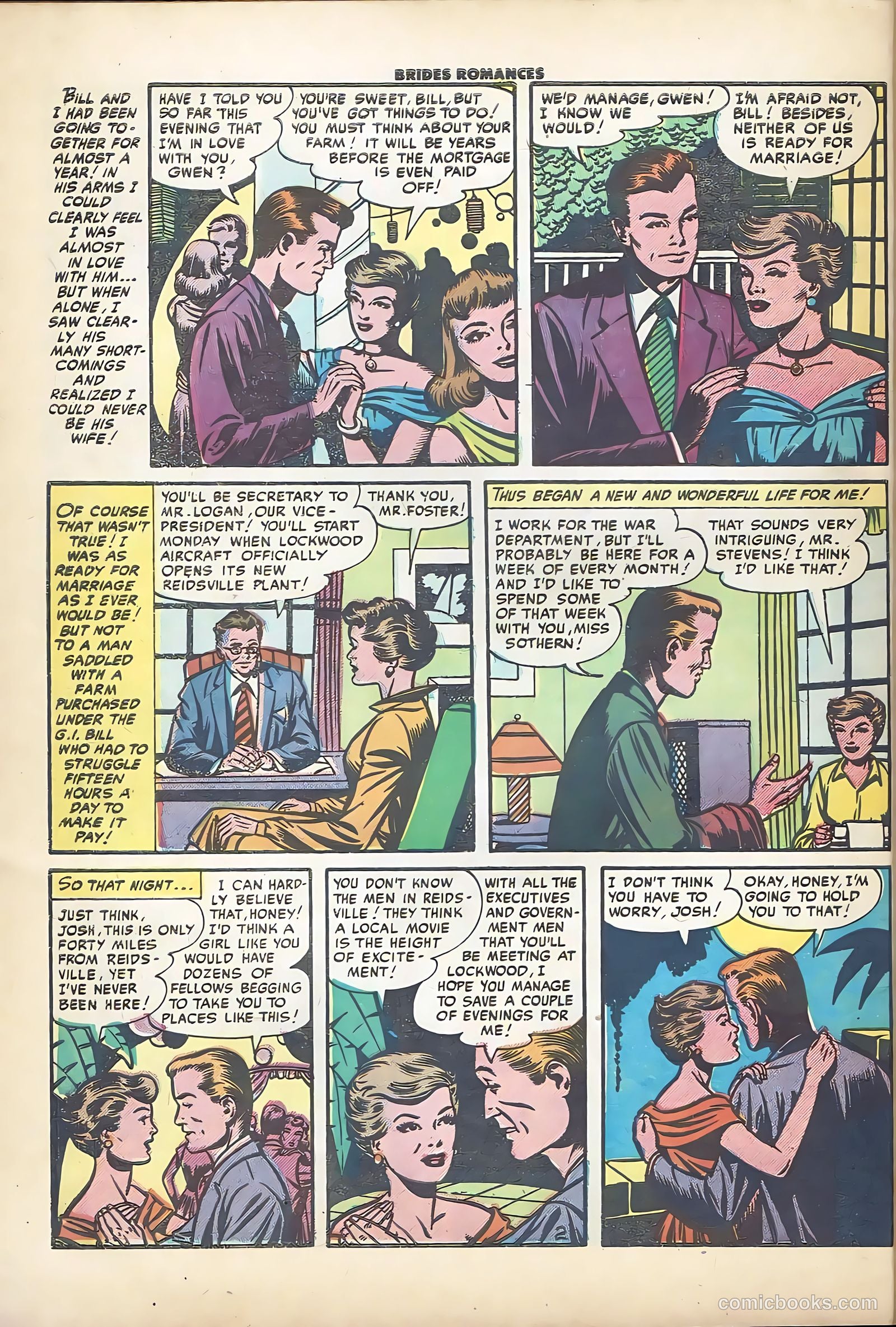 Brides Romances #12 (1955) — page 28 of 36