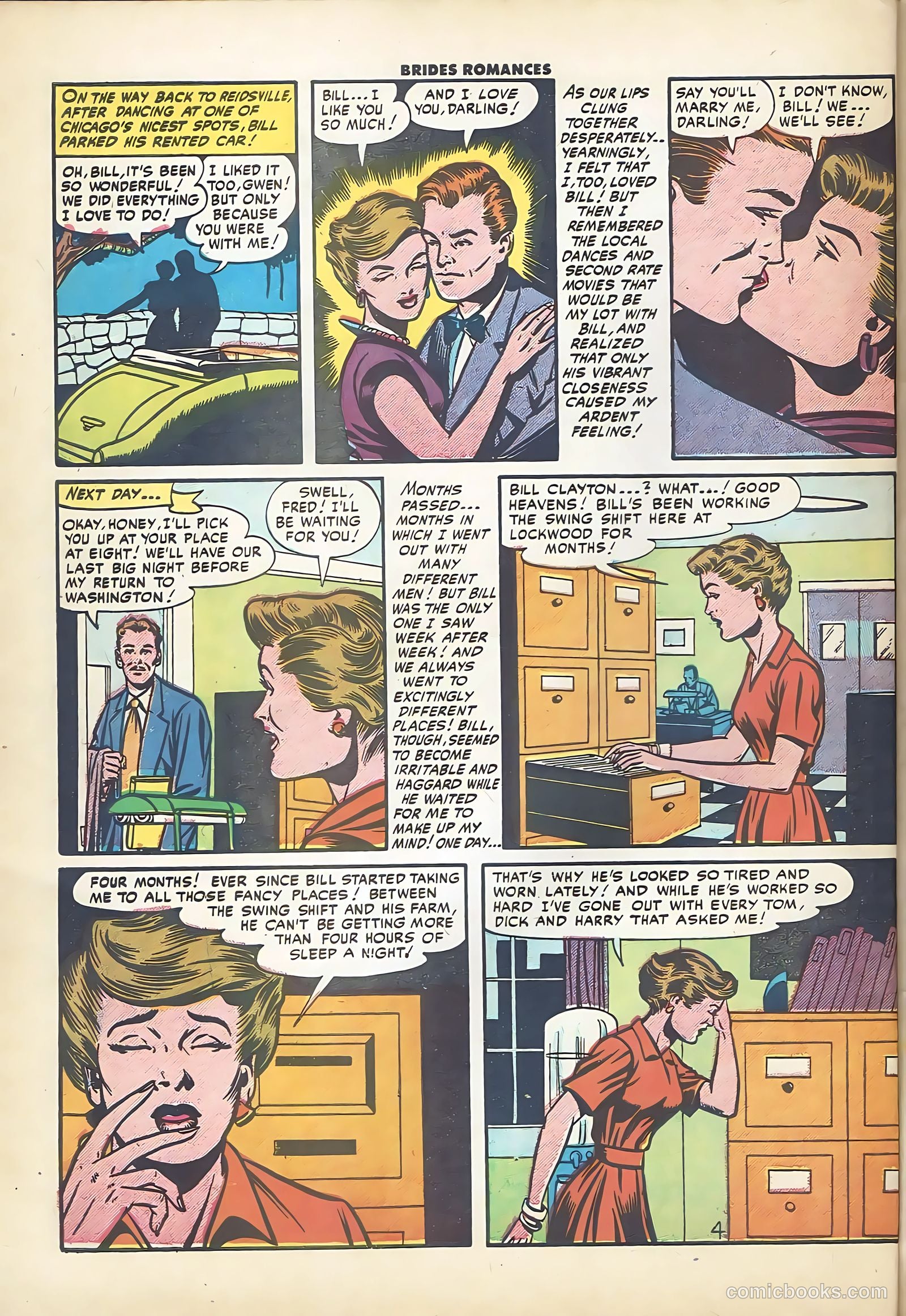Brides Romances #12 (1955) — page 30 of 36