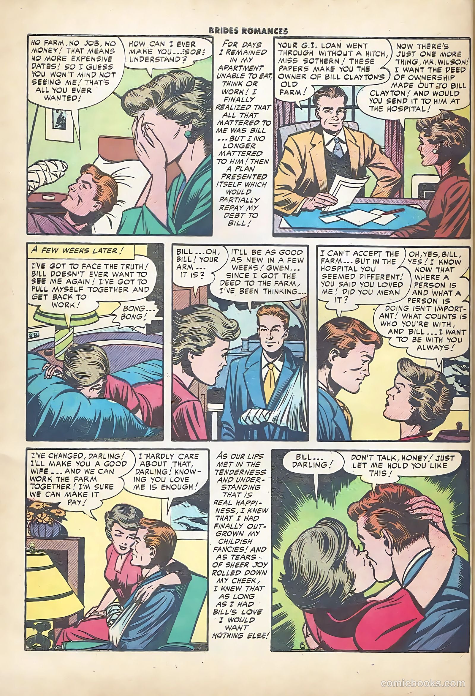 Brides Romances #12 (1955) — page 32 of 36