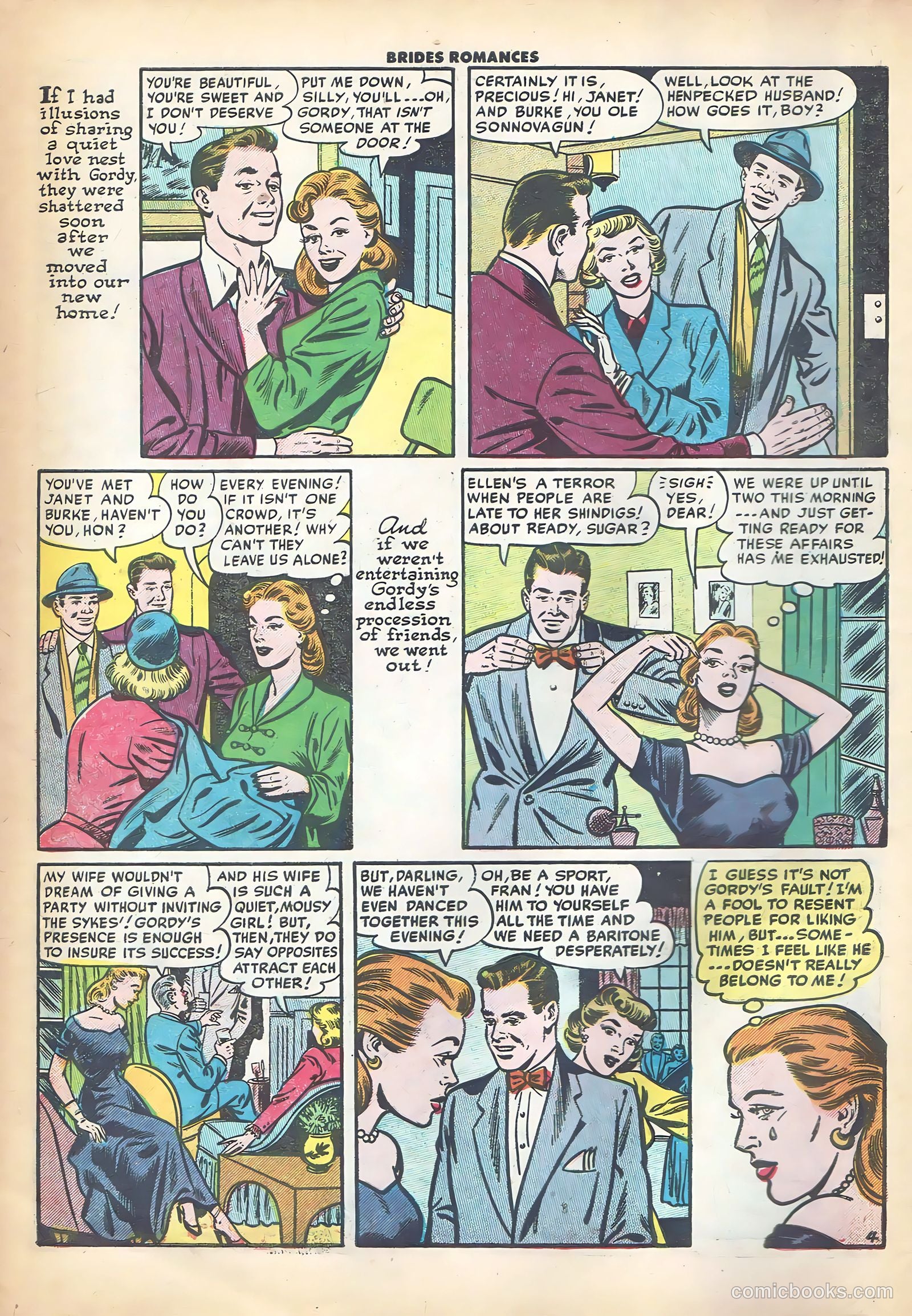 Brides Romances #13 (1955) — page 6 of 36