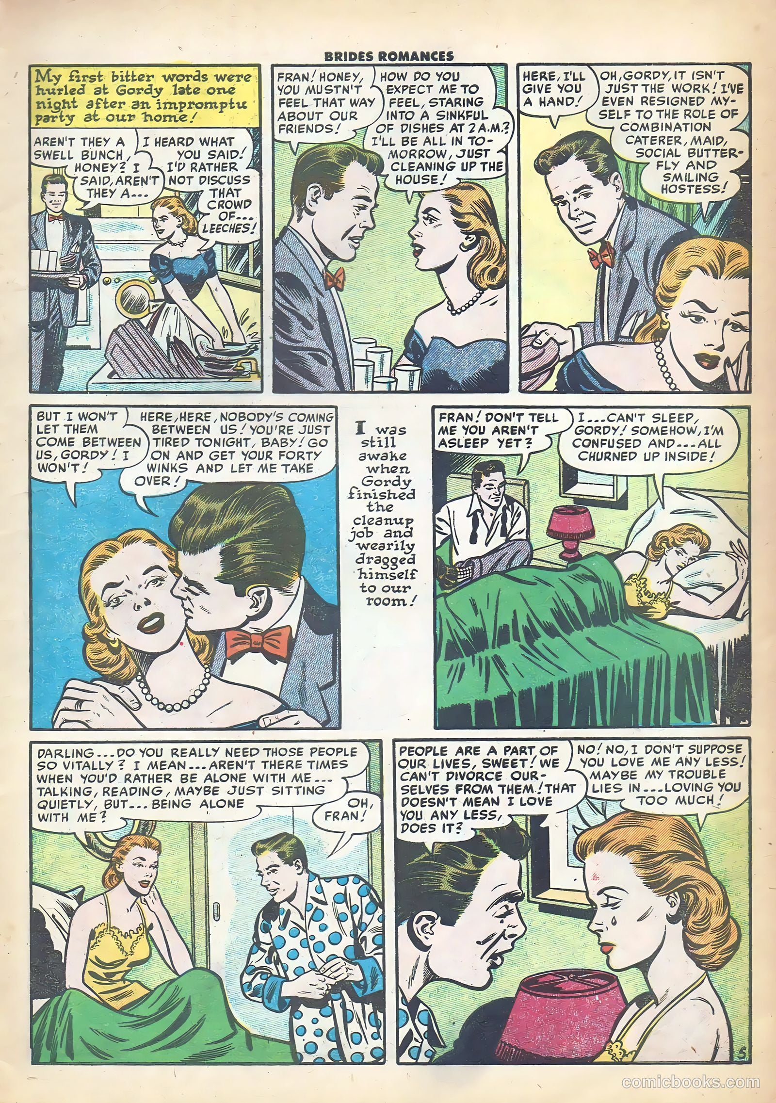 Brides Romances #13 (1955) — page 7 of 36