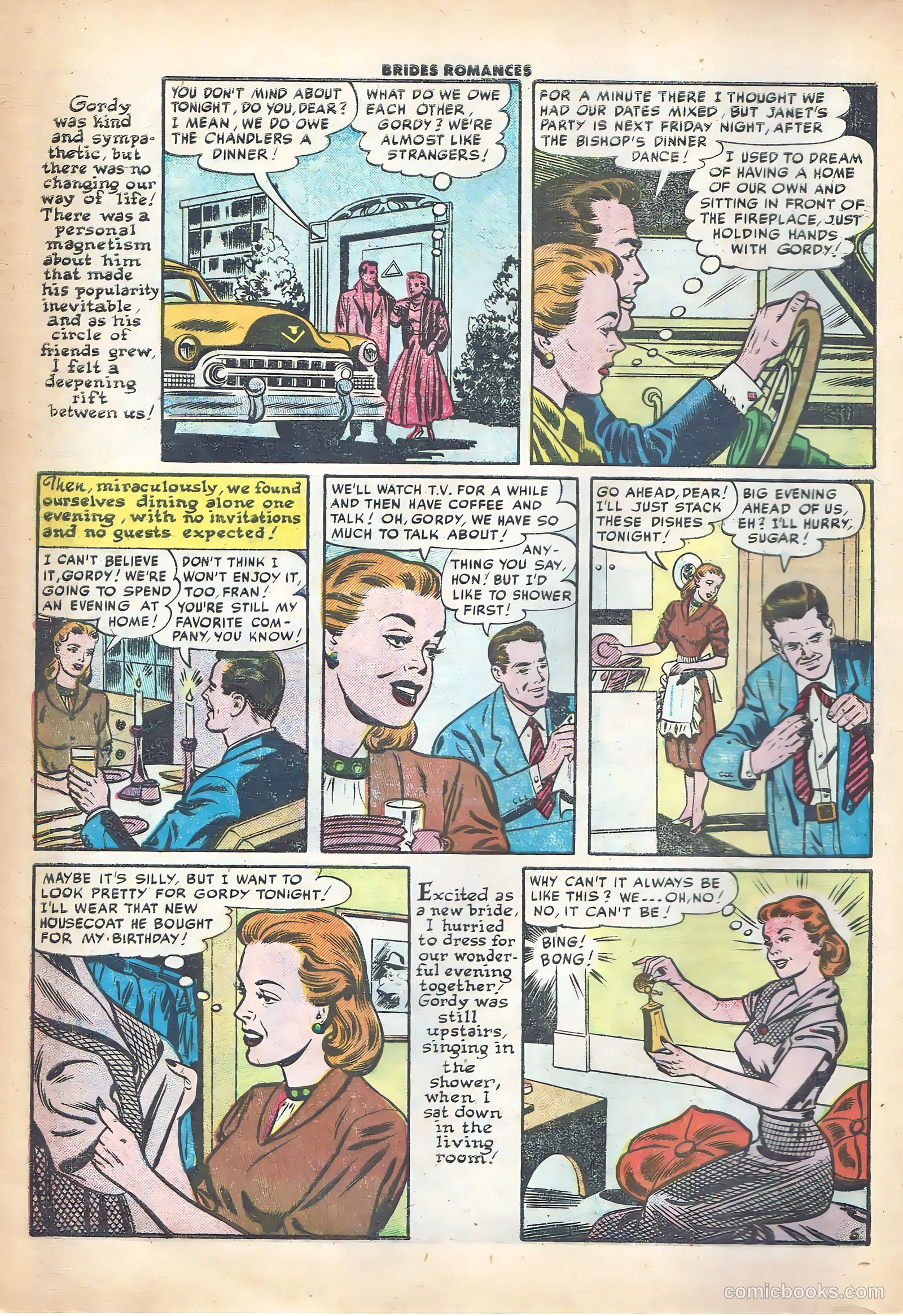 Brides Romances #13 (1955) — page 8 of 36