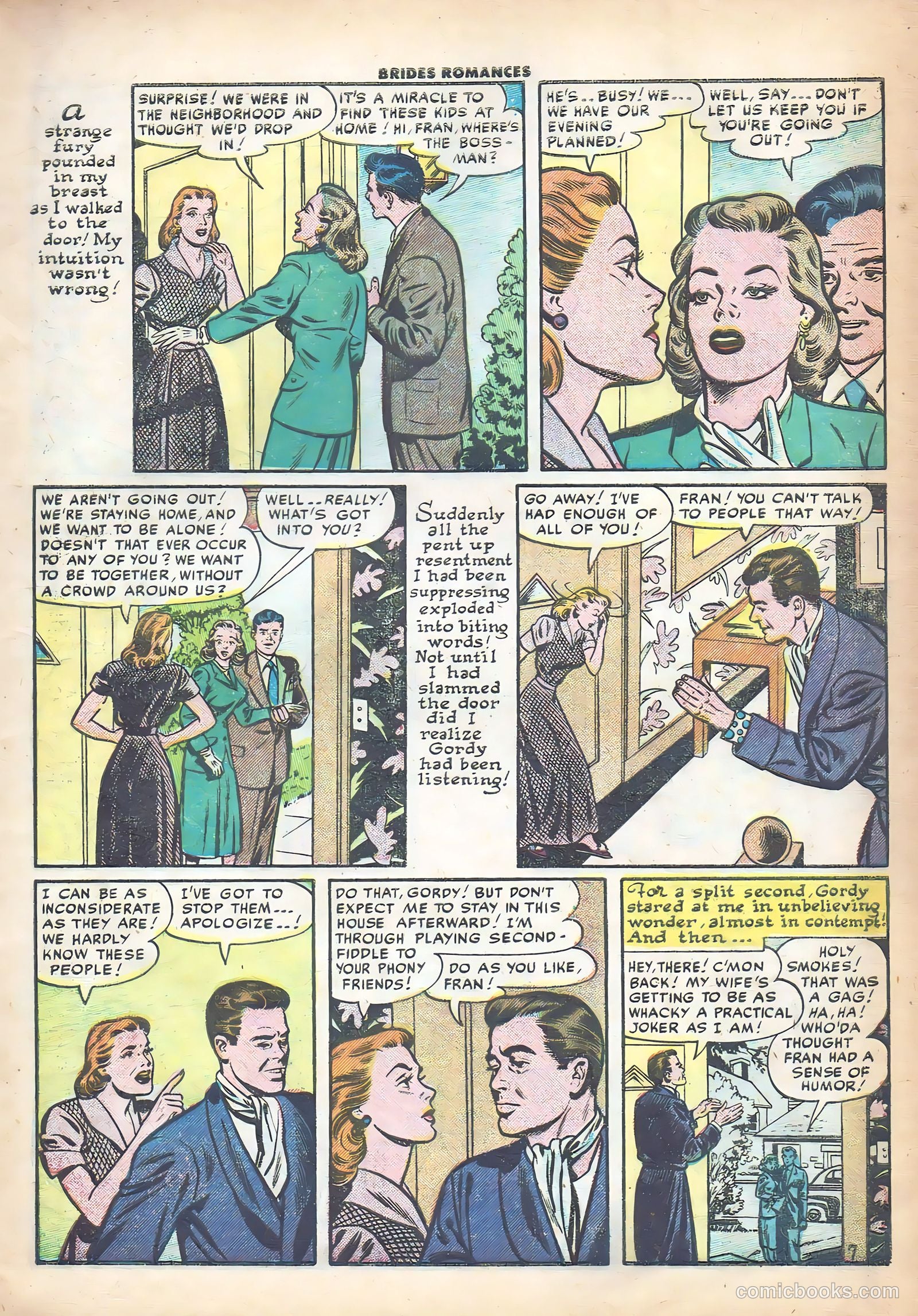 Brides Romances #13 (1955) — page 9 of 36