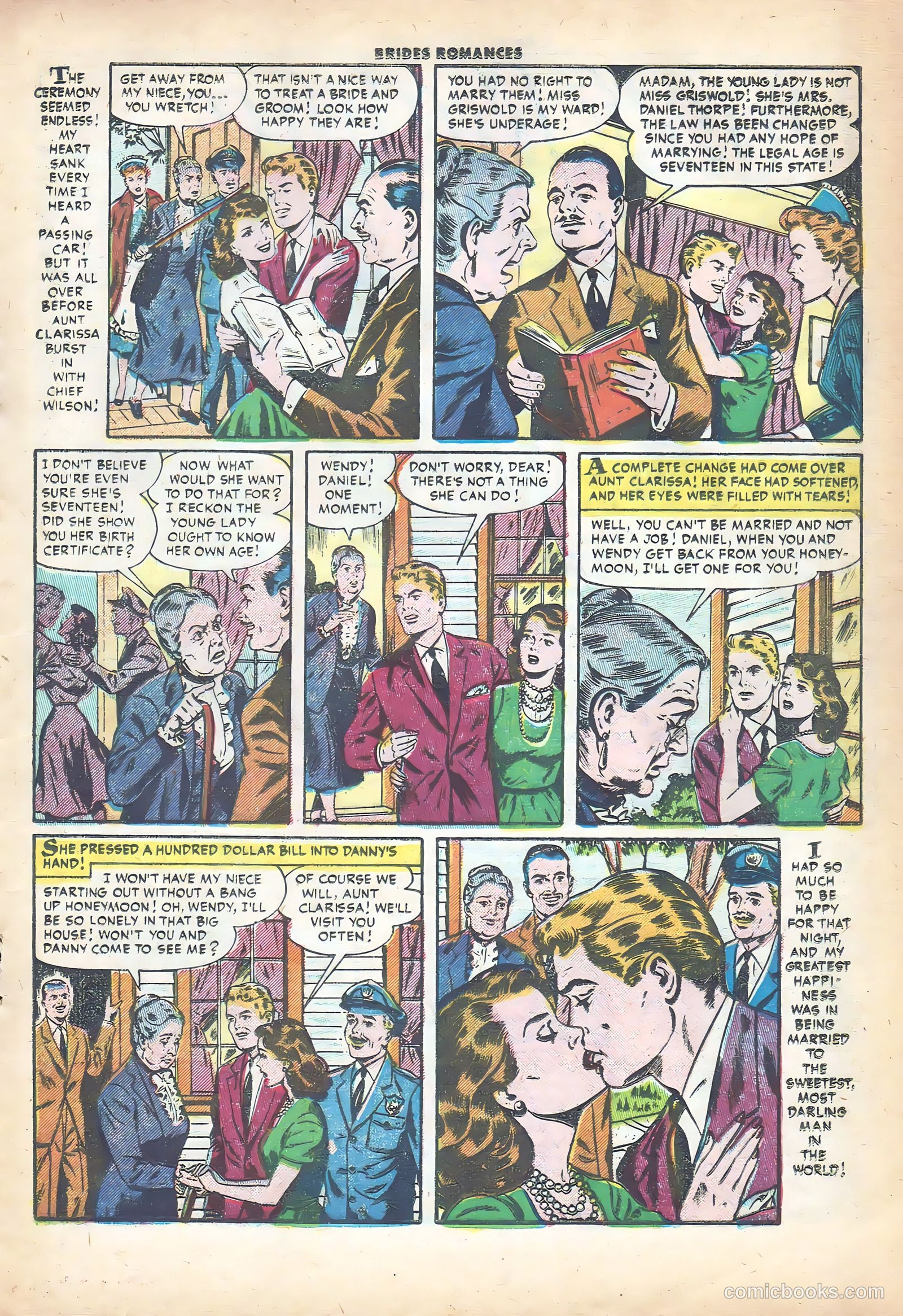Brides Romances #13 (1955) — page 17 of 36