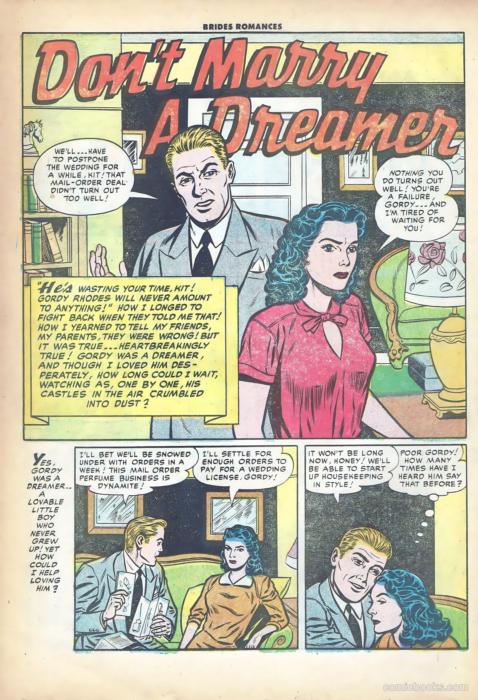 Brides Romances #13 (1955) — page 18 of 36