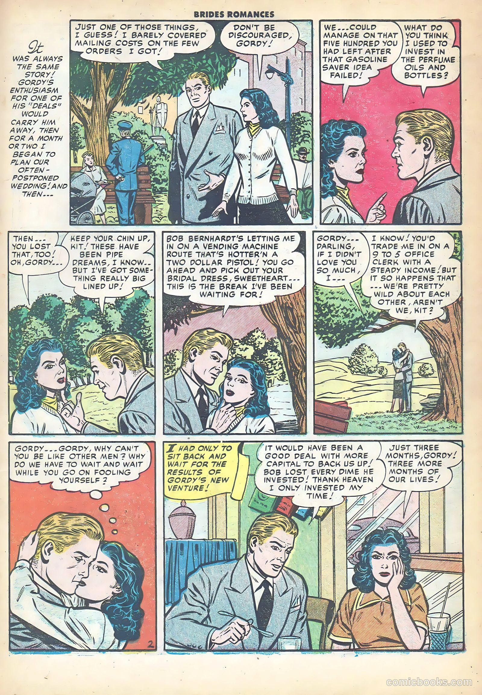Brides Romances #13 (1955) — page 19 of 36