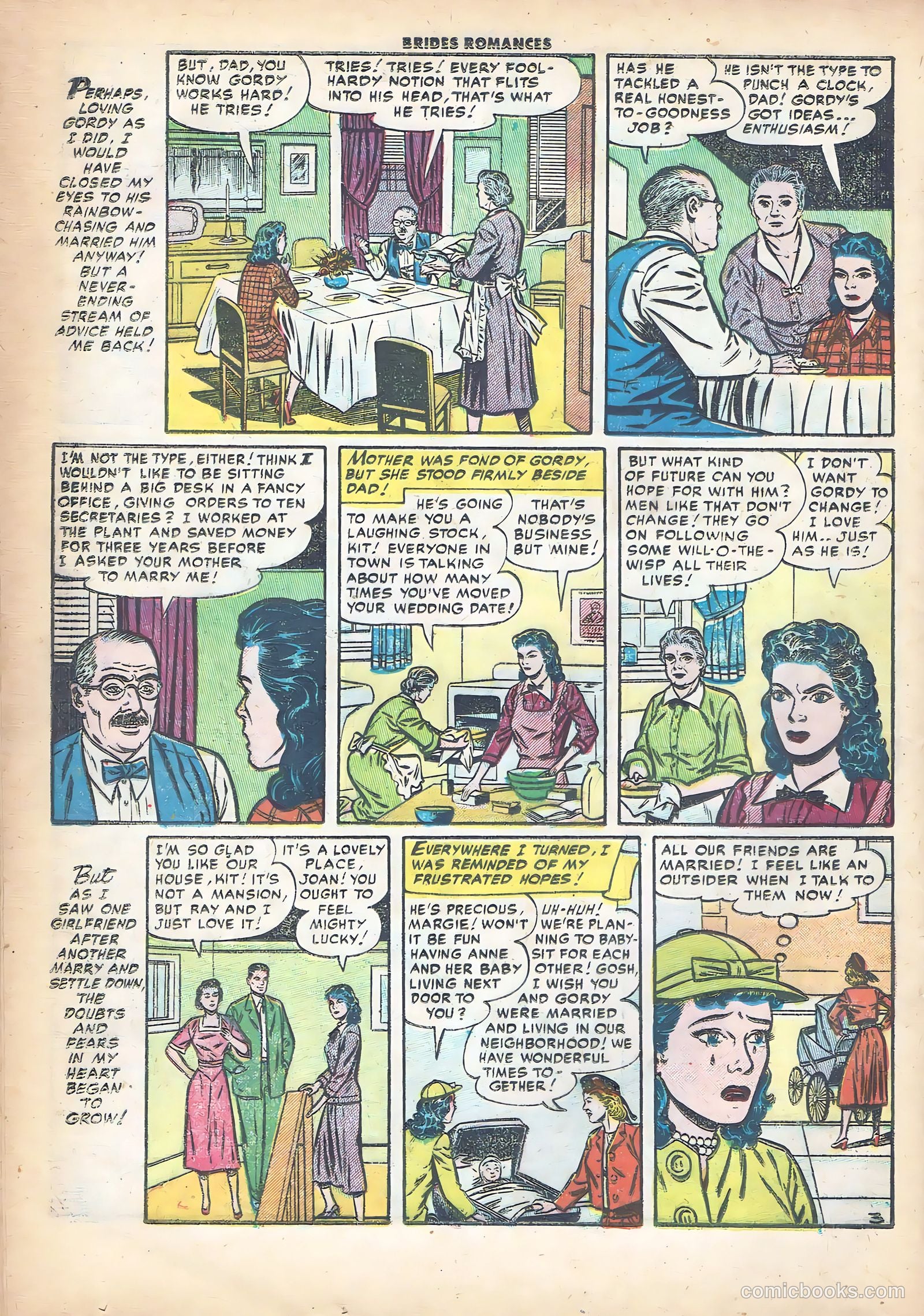Brides Romances #13 (1955) — page 20 of 36
