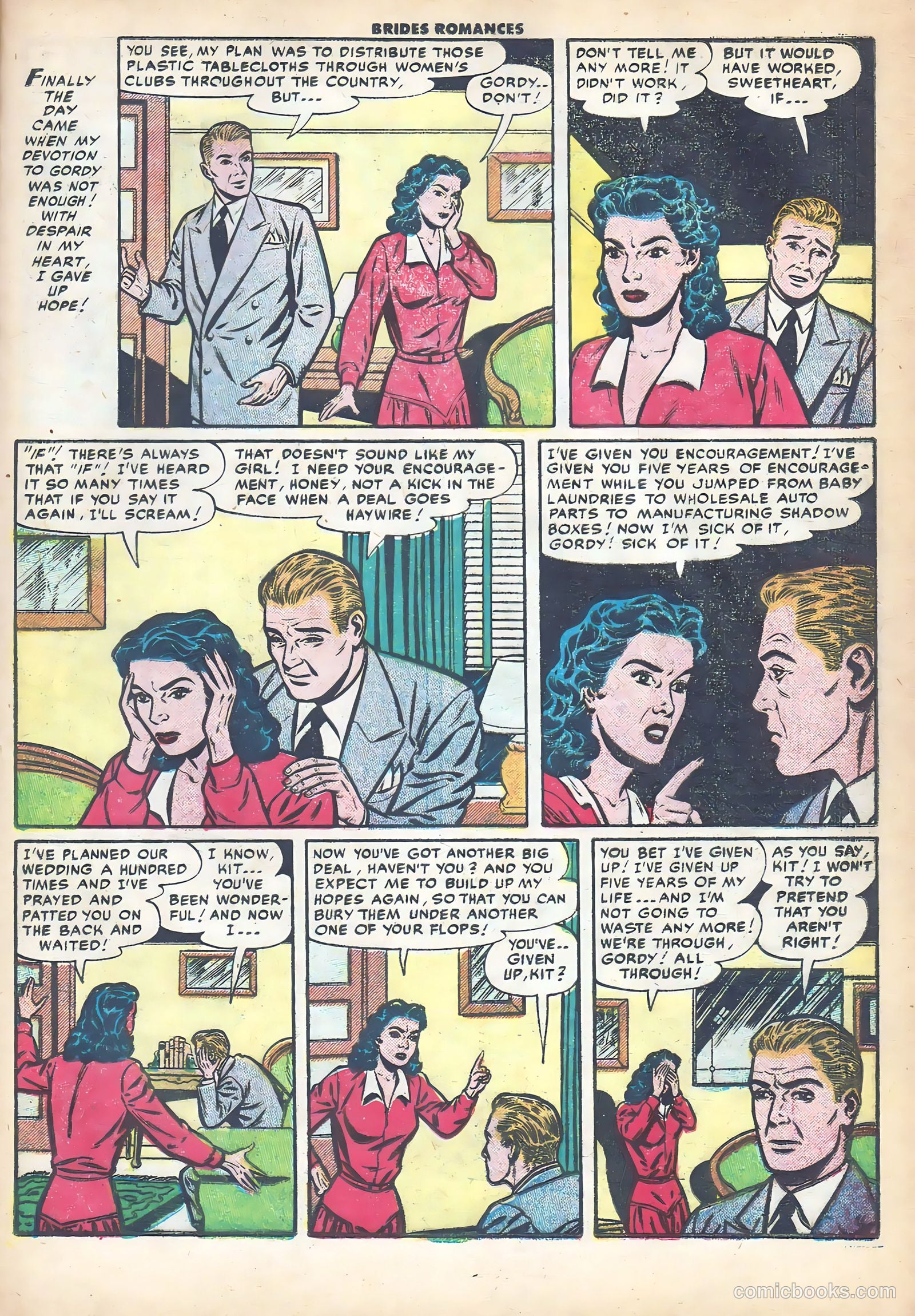 Brides Romances #13 (1955) — page 21 of 36