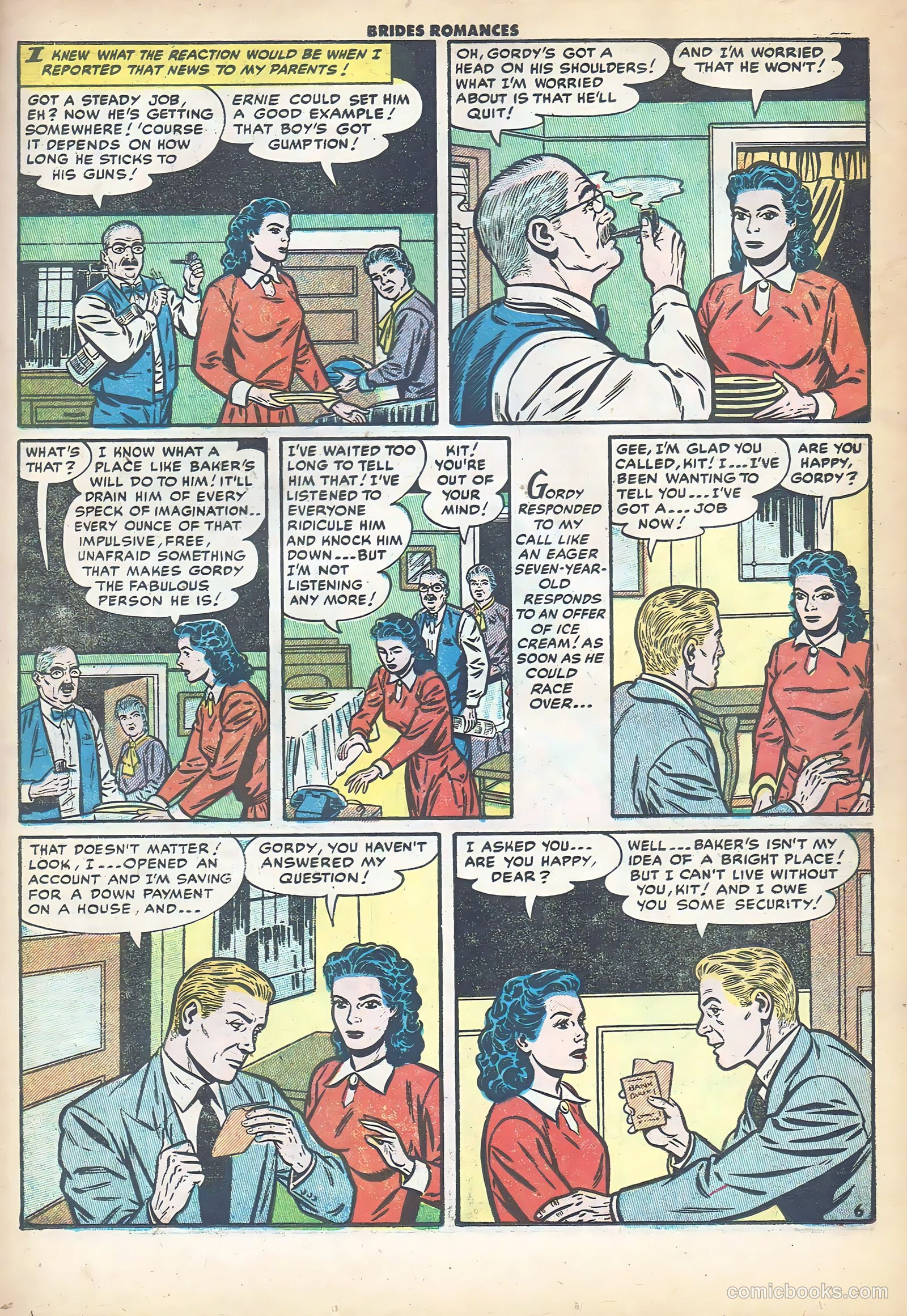 Brides Romances #13 (1955) — page 23 of 36