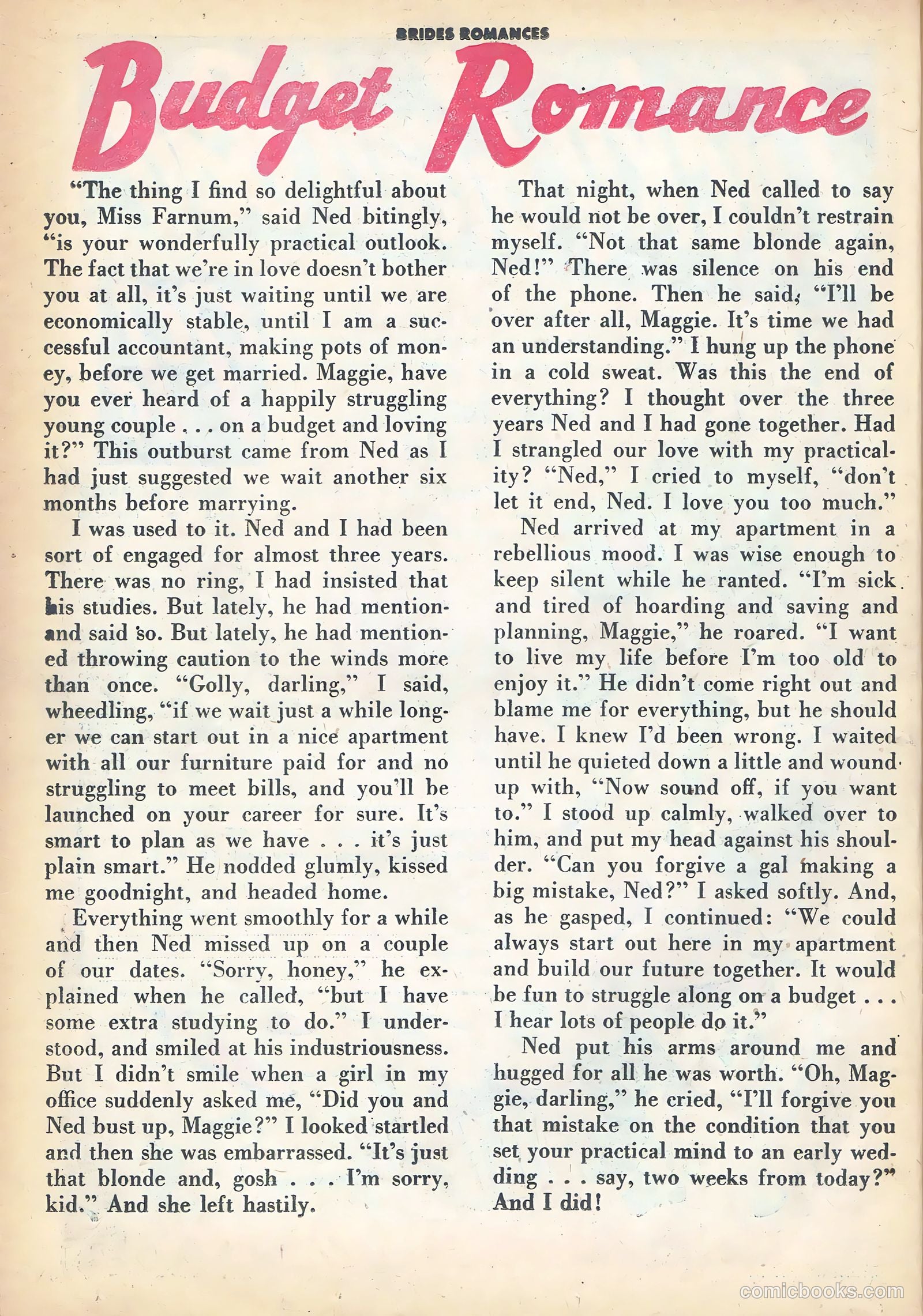 Brides Romances #13 (1955) — page 26 of 36