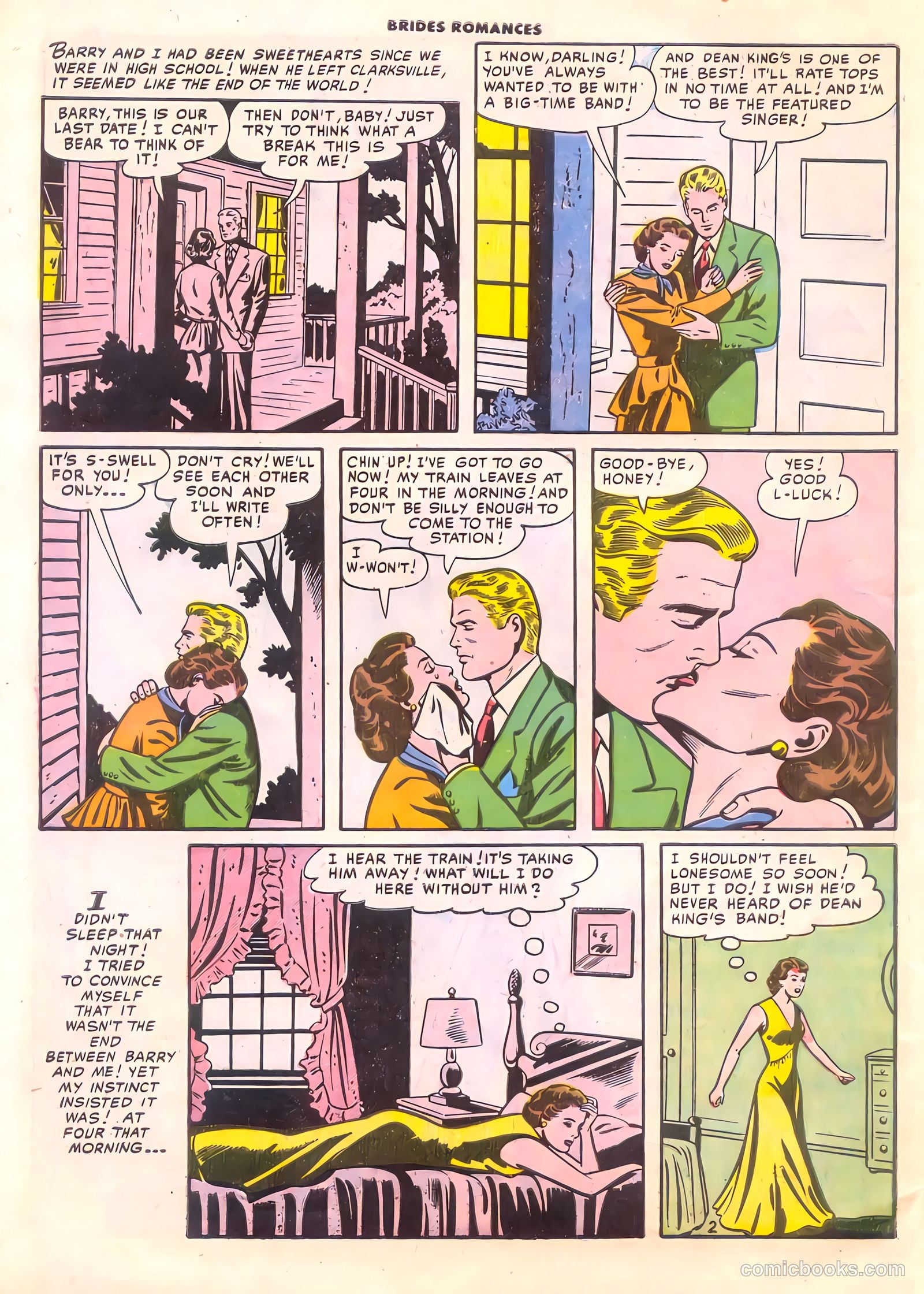 Brides Romances #14 (1955) — page 4 of 36