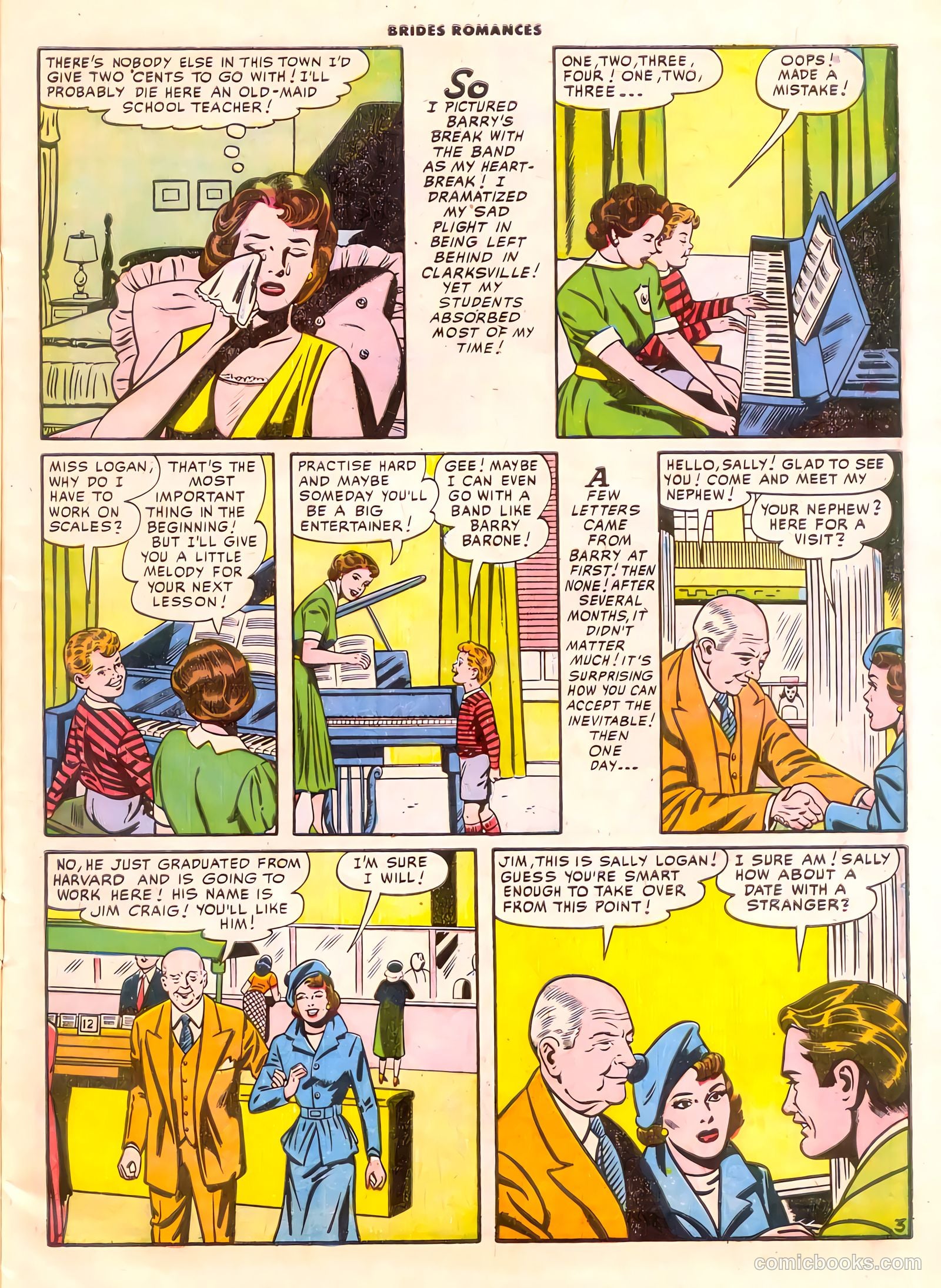 Brides Romances #14 (1955) — page 5 of 36