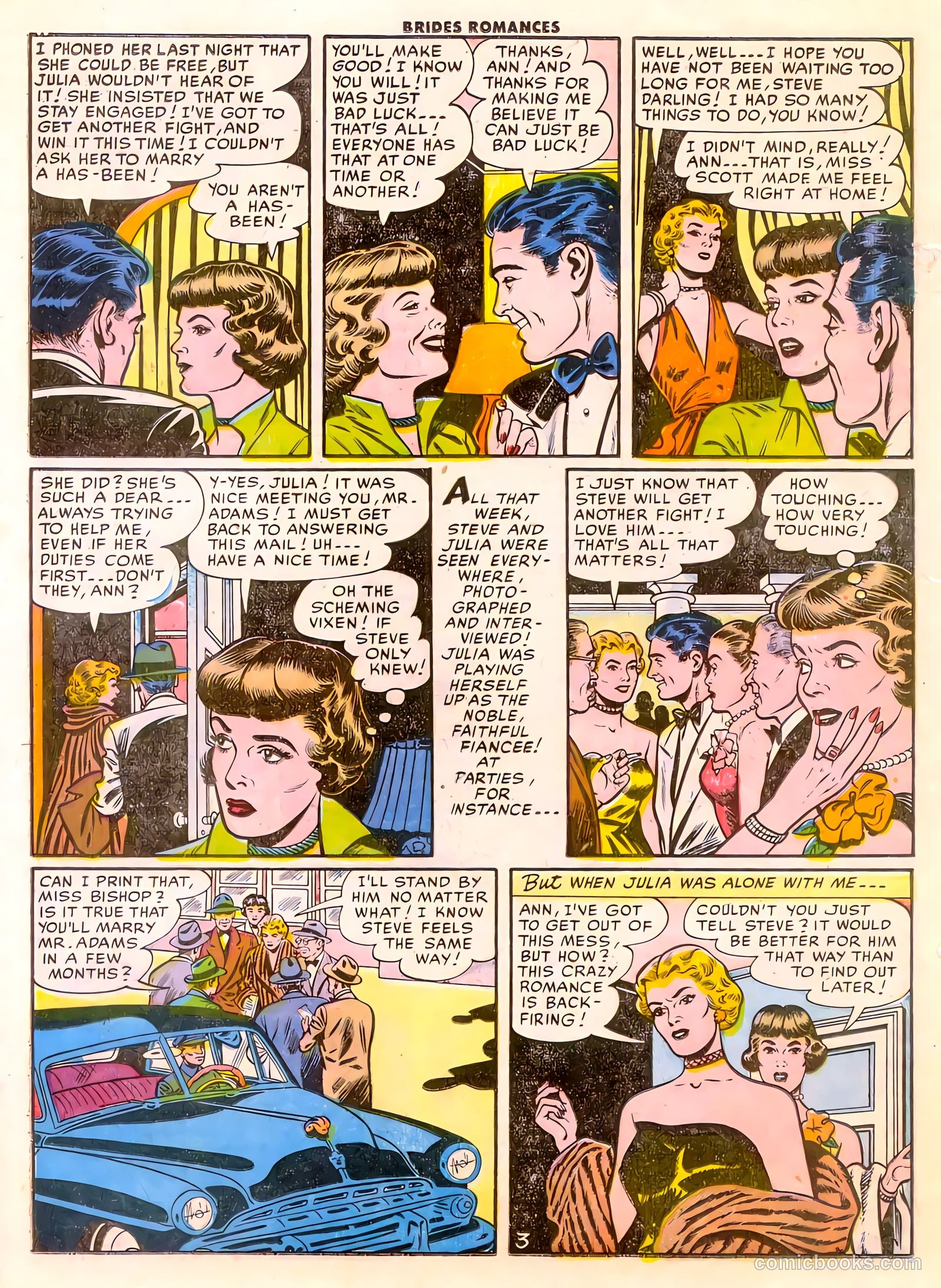 Brides Romances #14 (1955) — page 20 of 36