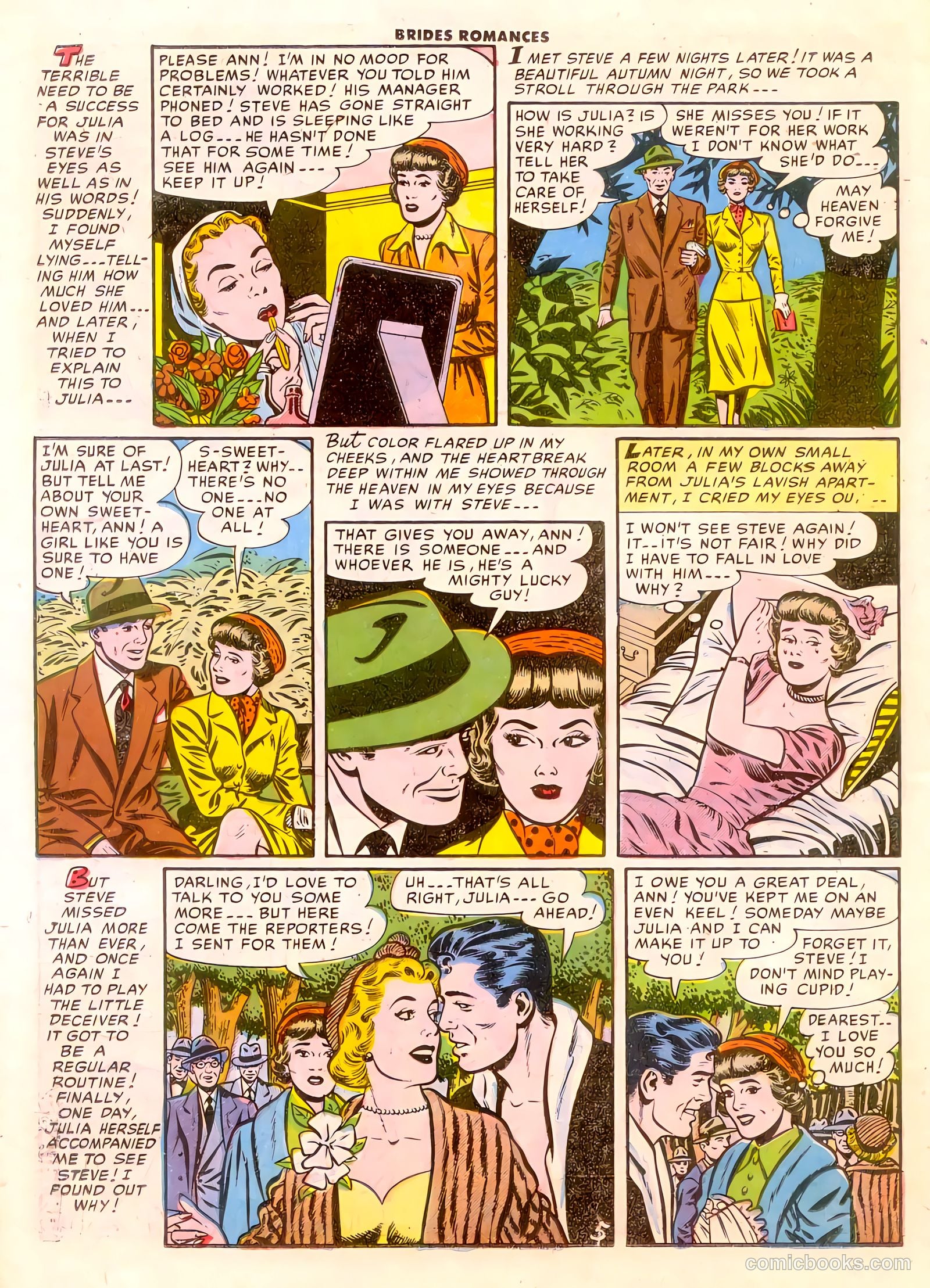 Brides Romances #14 (1955) — page 22 of 36