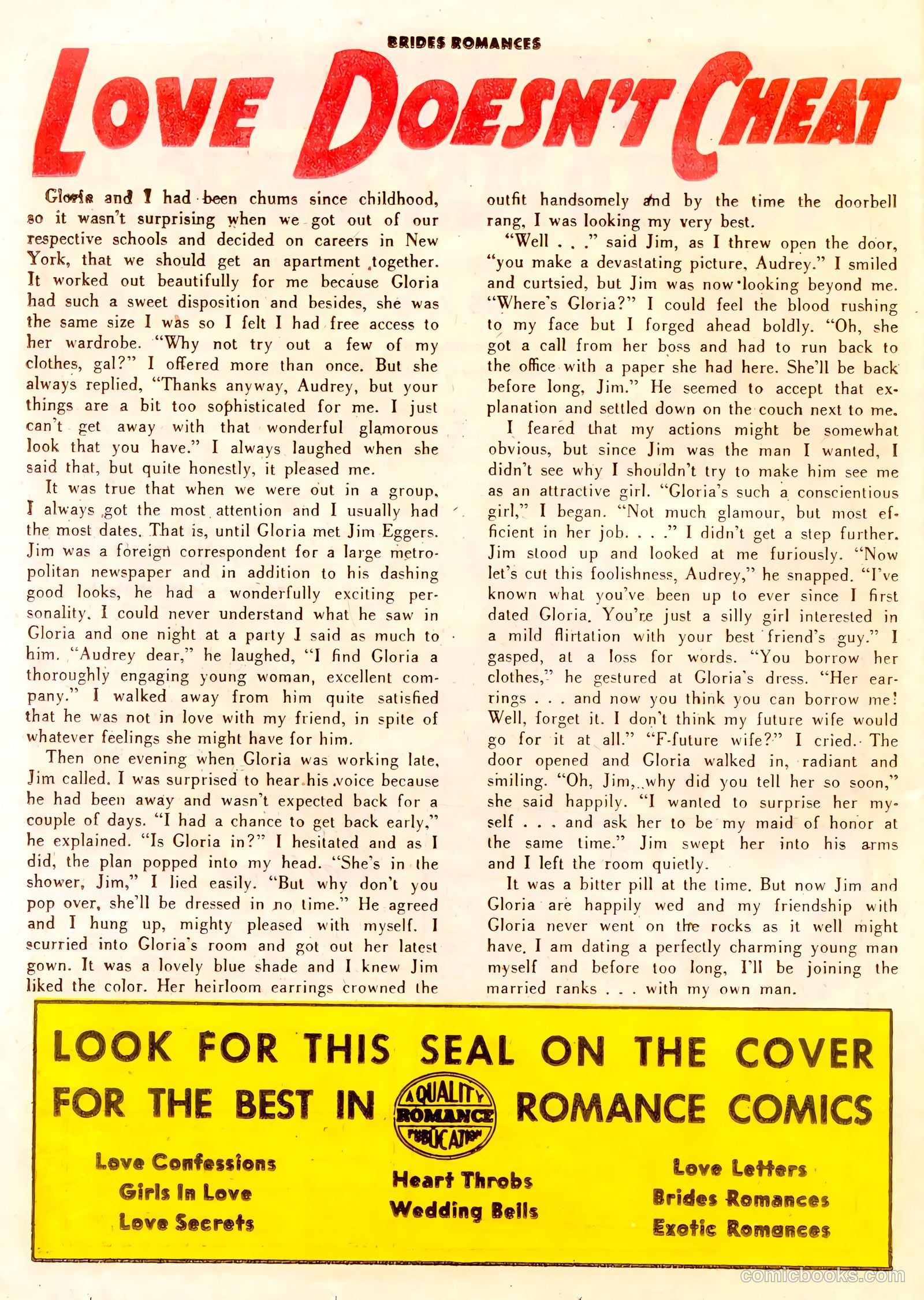 Brides Romances #14 (1955) — page 26 of 36