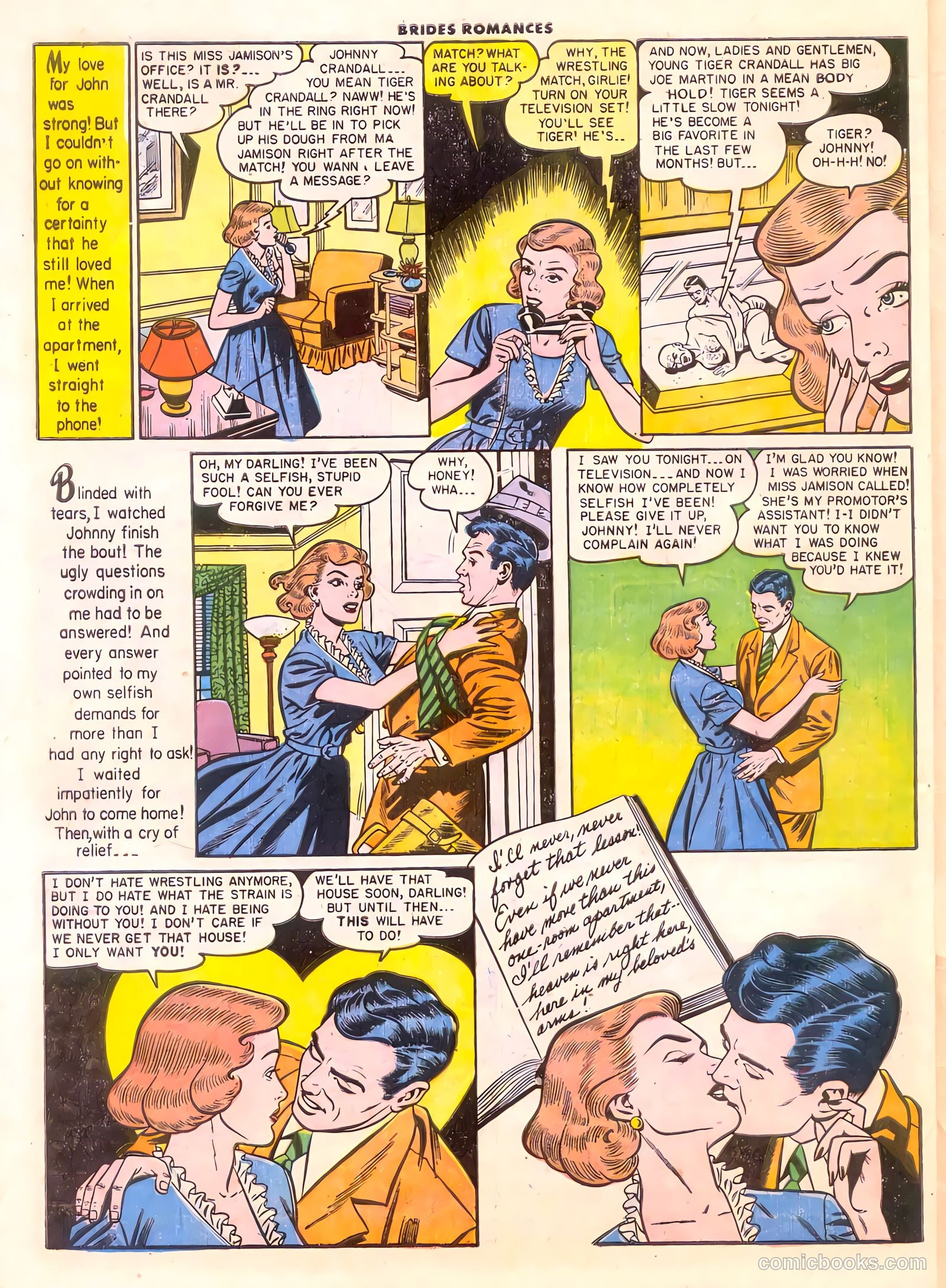 Brides Romances #14 (1955) — page 32 of 36