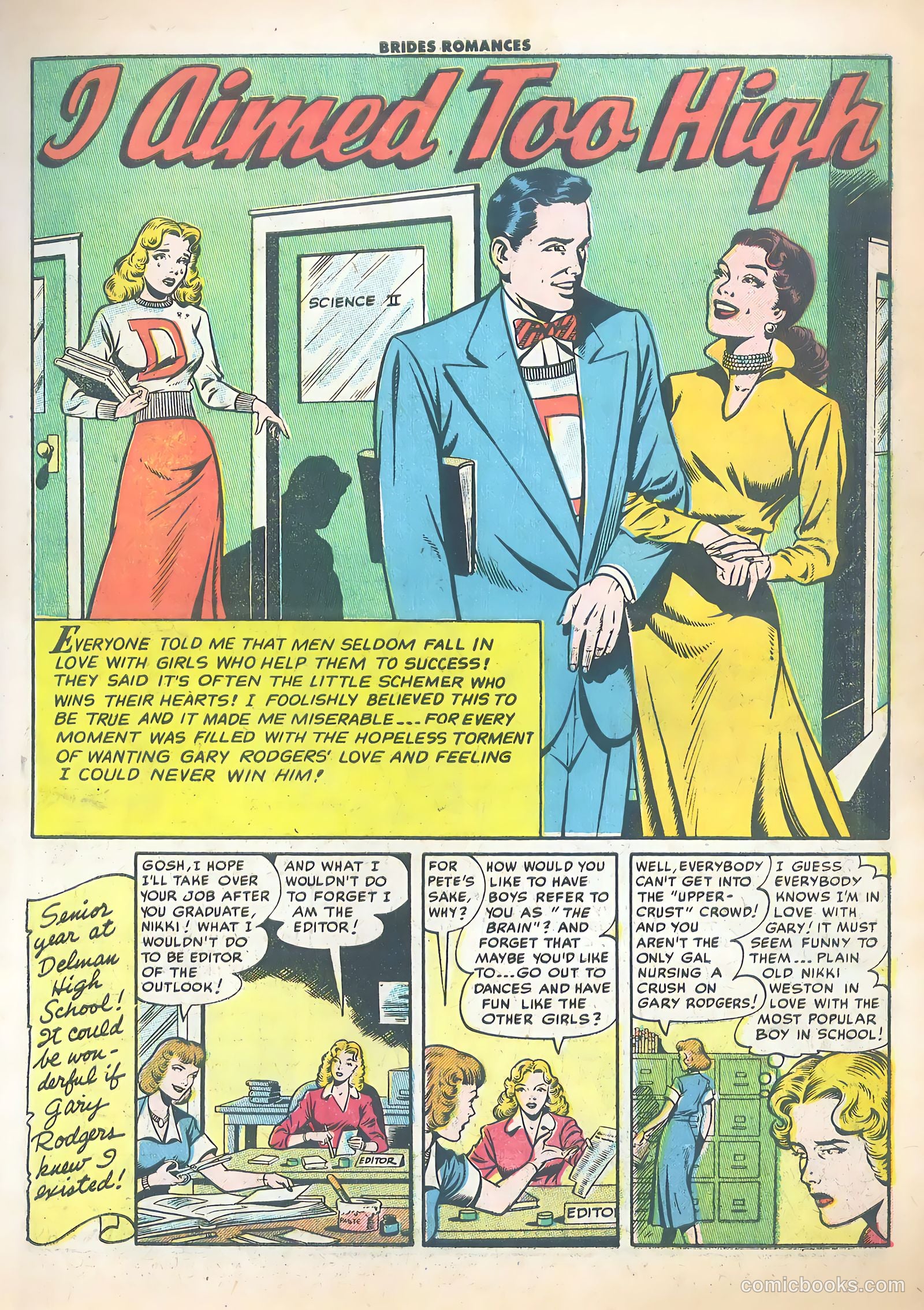 Brides Romances #15 (1955) — page 3 of 36