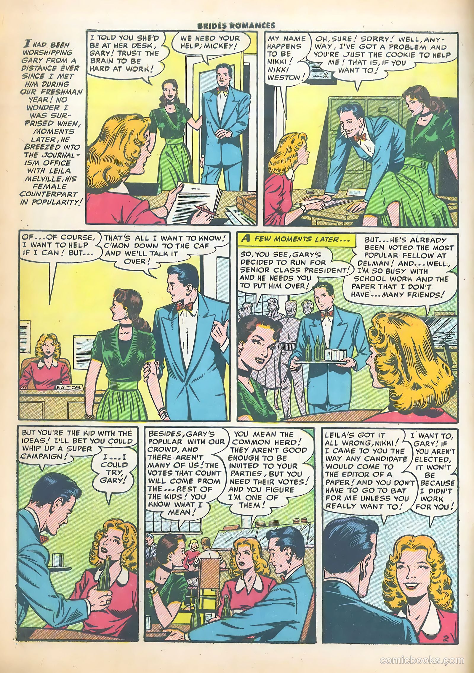 Brides Romances #15 (1955) — page 4 of 36