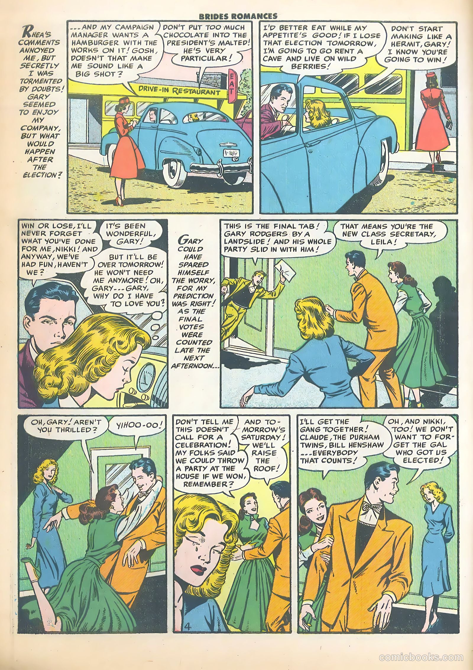 Brides Romances #15 (1955) — page 6 of 36