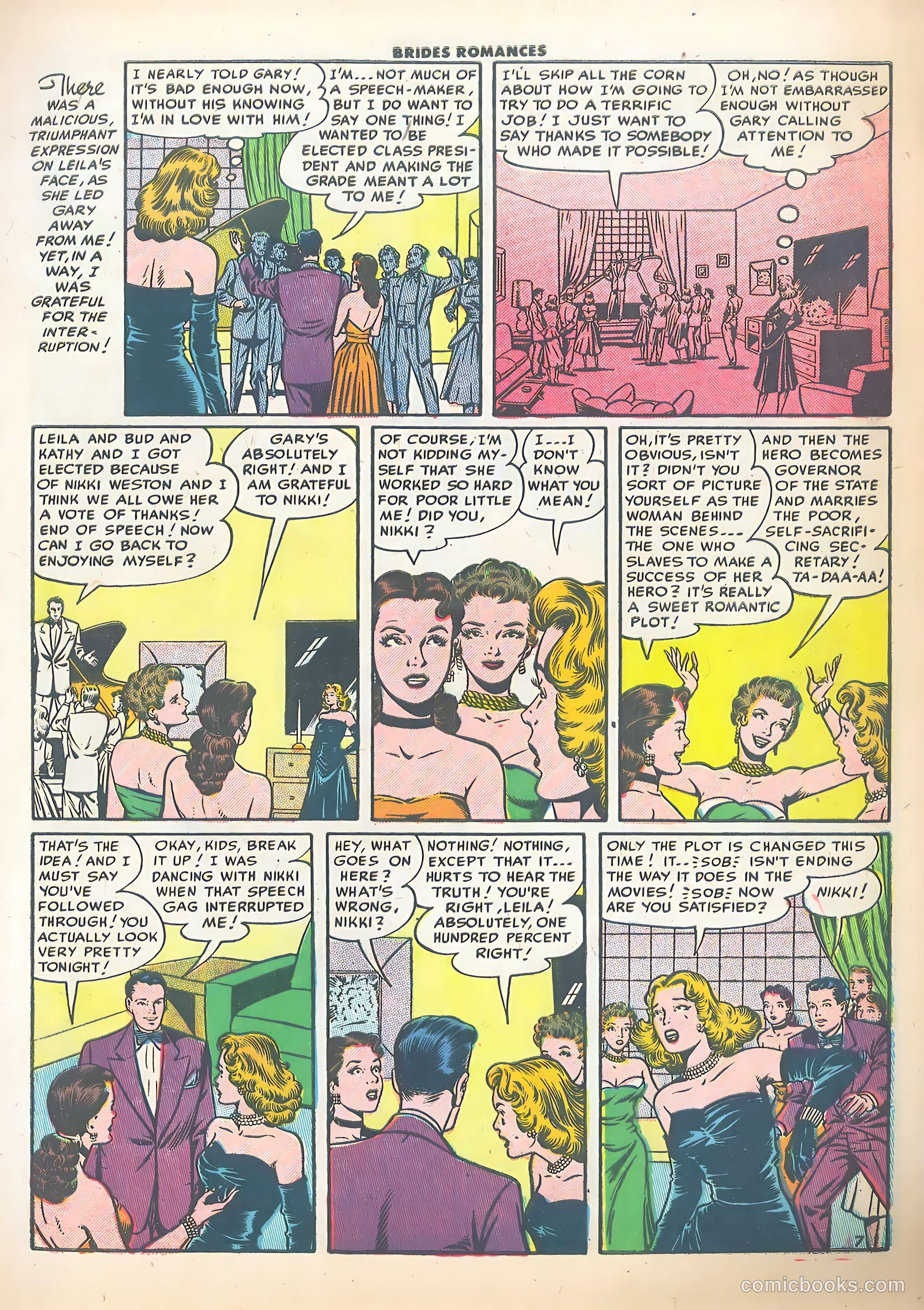 Brides Romances #15 (1955) — page 9 of 36