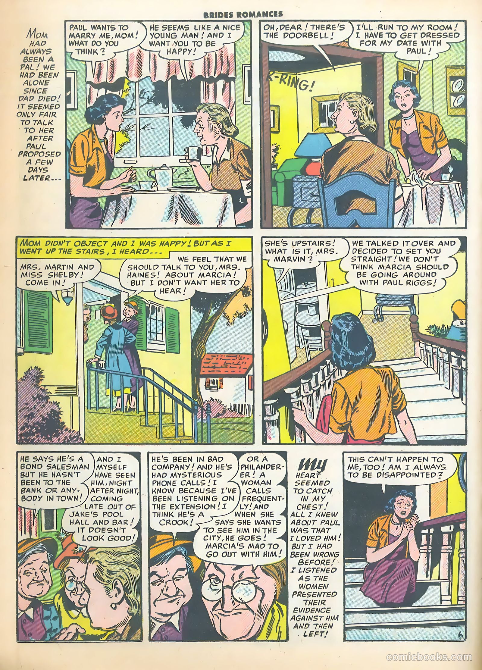 Brides Romances #15 (1955) — page 16 of 36