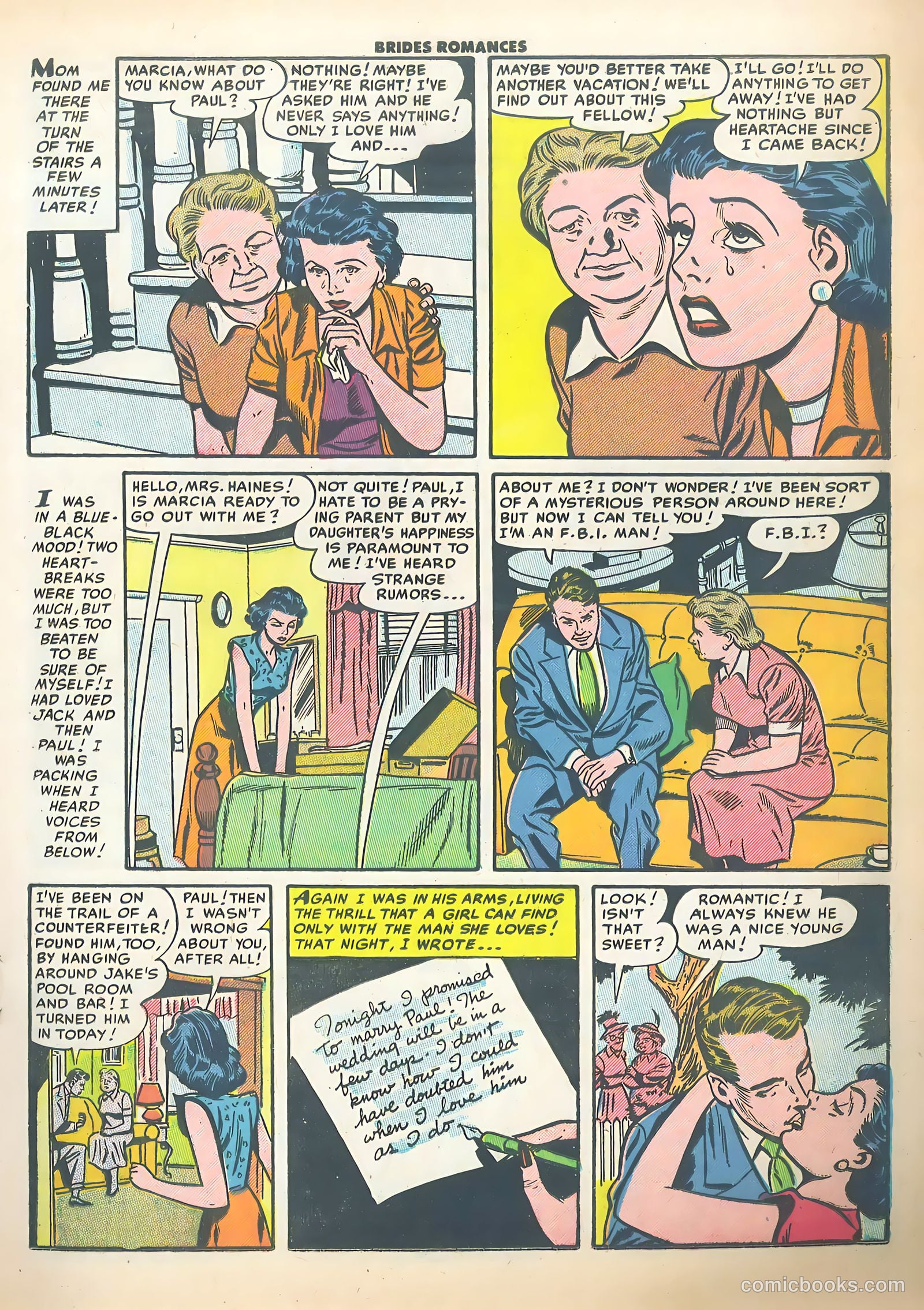 Brides Romances #15 (1955) — page 17 of 36