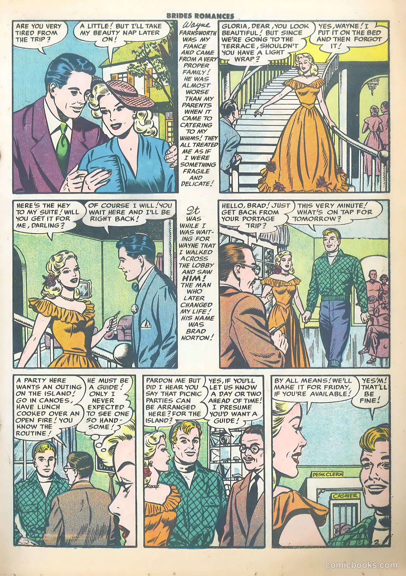 Brides Romances #15 (1955) — page 19 of 36