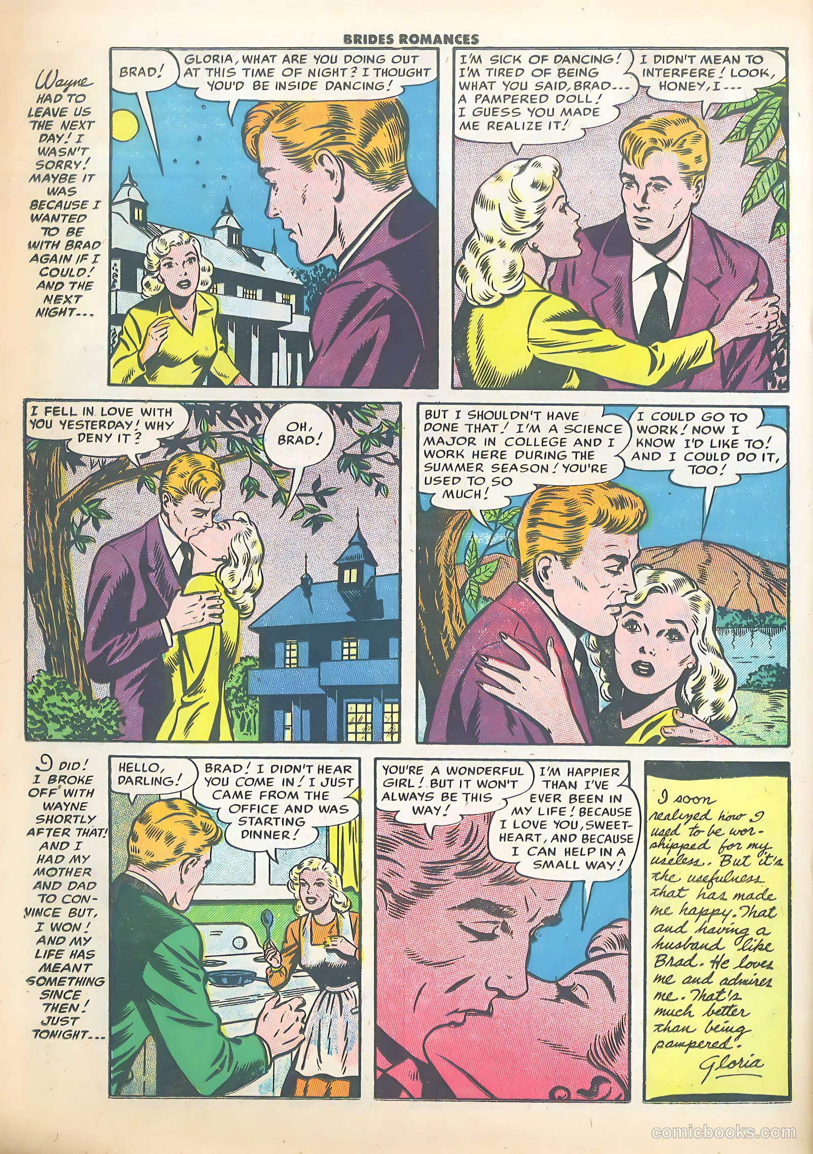 Brides Romances #15 (1955) — page 24 of 36