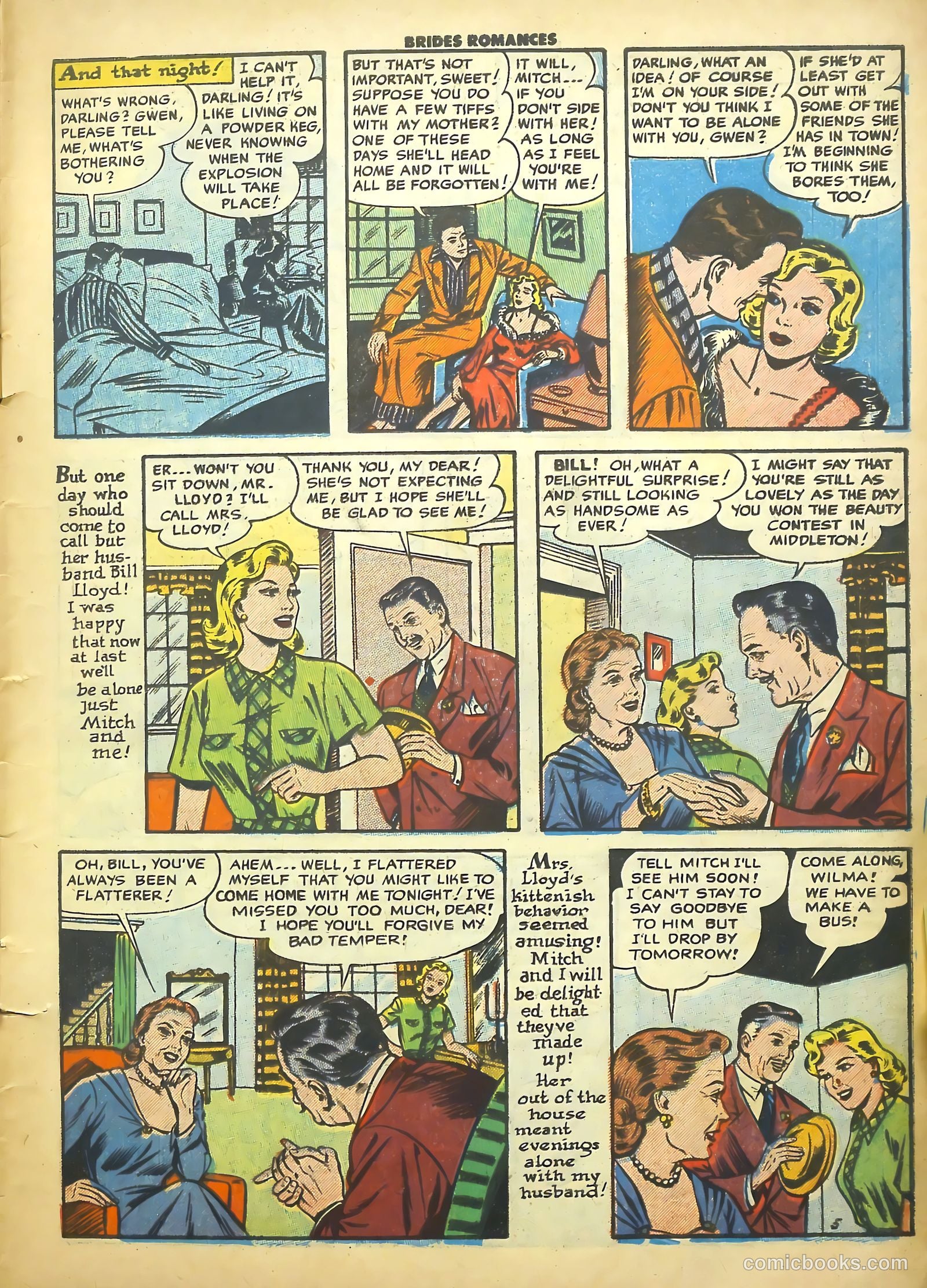 Brides Romances #16 (1956) — page 7 of 36