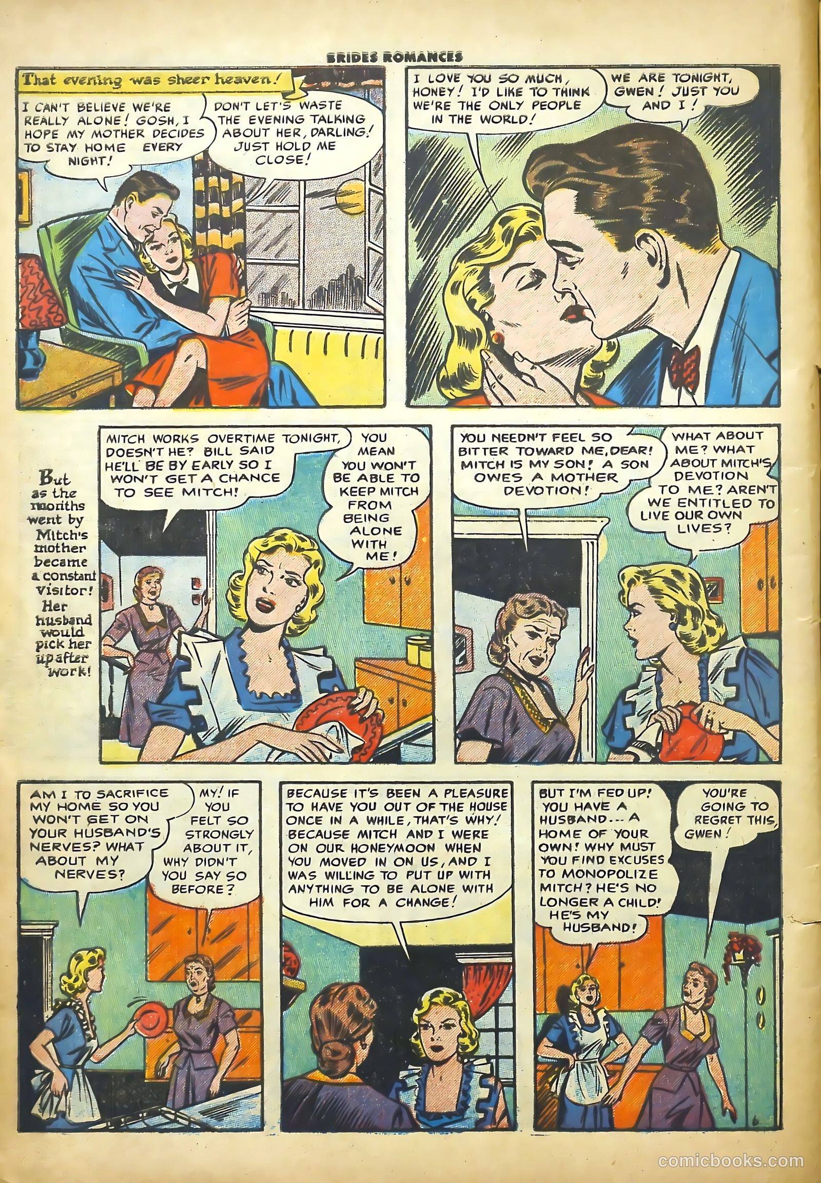 Brides Romances #16 (1956) — page 8 of 36