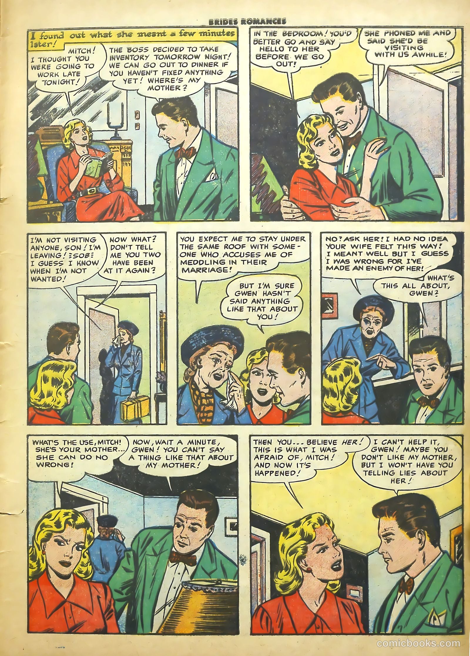 Brides Romances #16 (1956) — page 9 of 36
