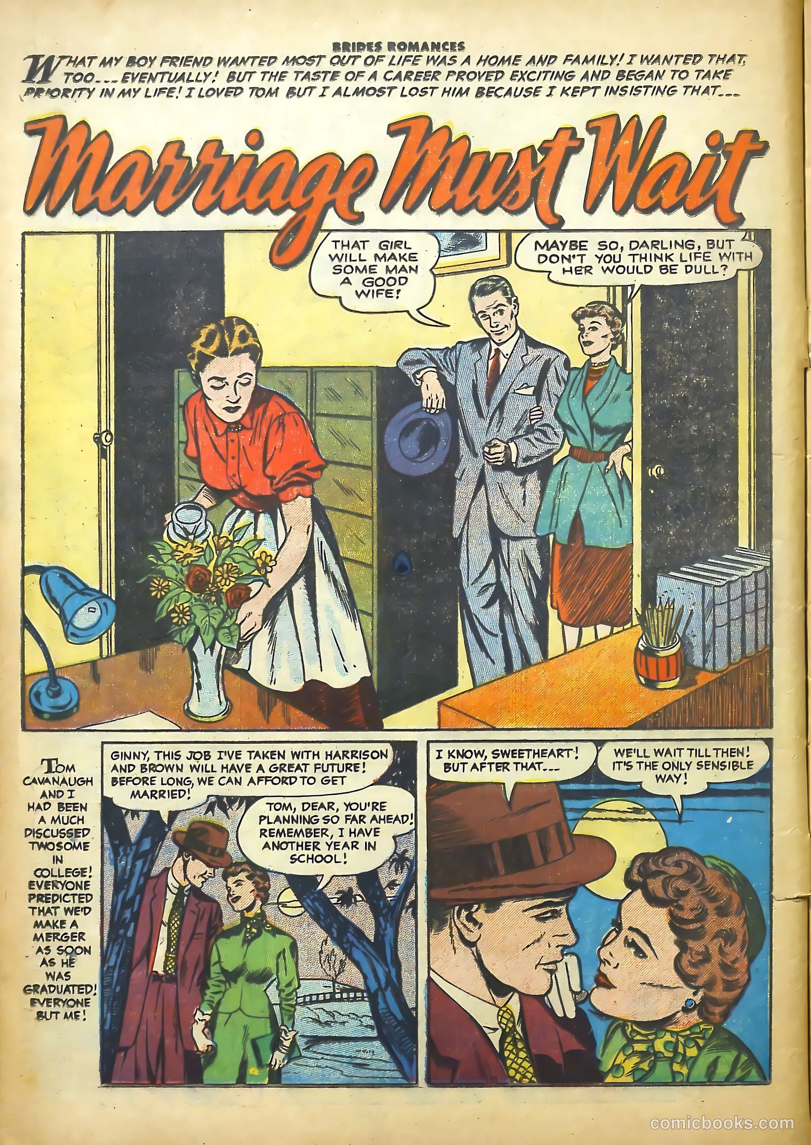 Brides Romances #16 (1956) — page 12 of 36