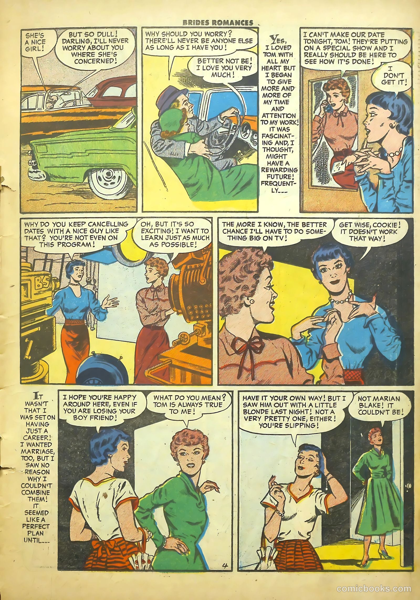 Brides Romances #16 (1956) — page 15 of 36