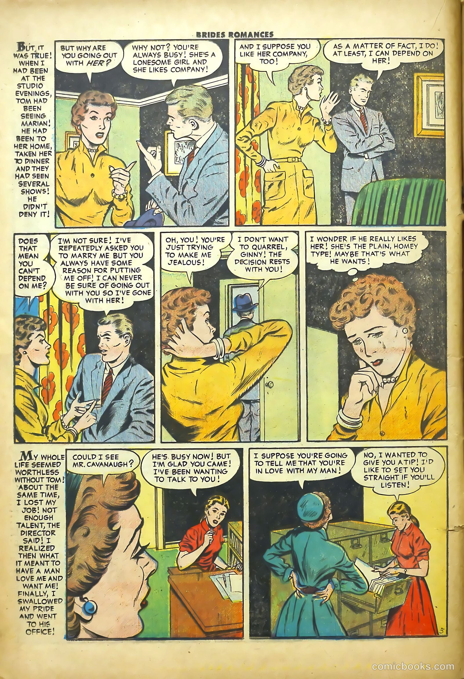 Brides Romances #16 (1956) — page 16 of 36