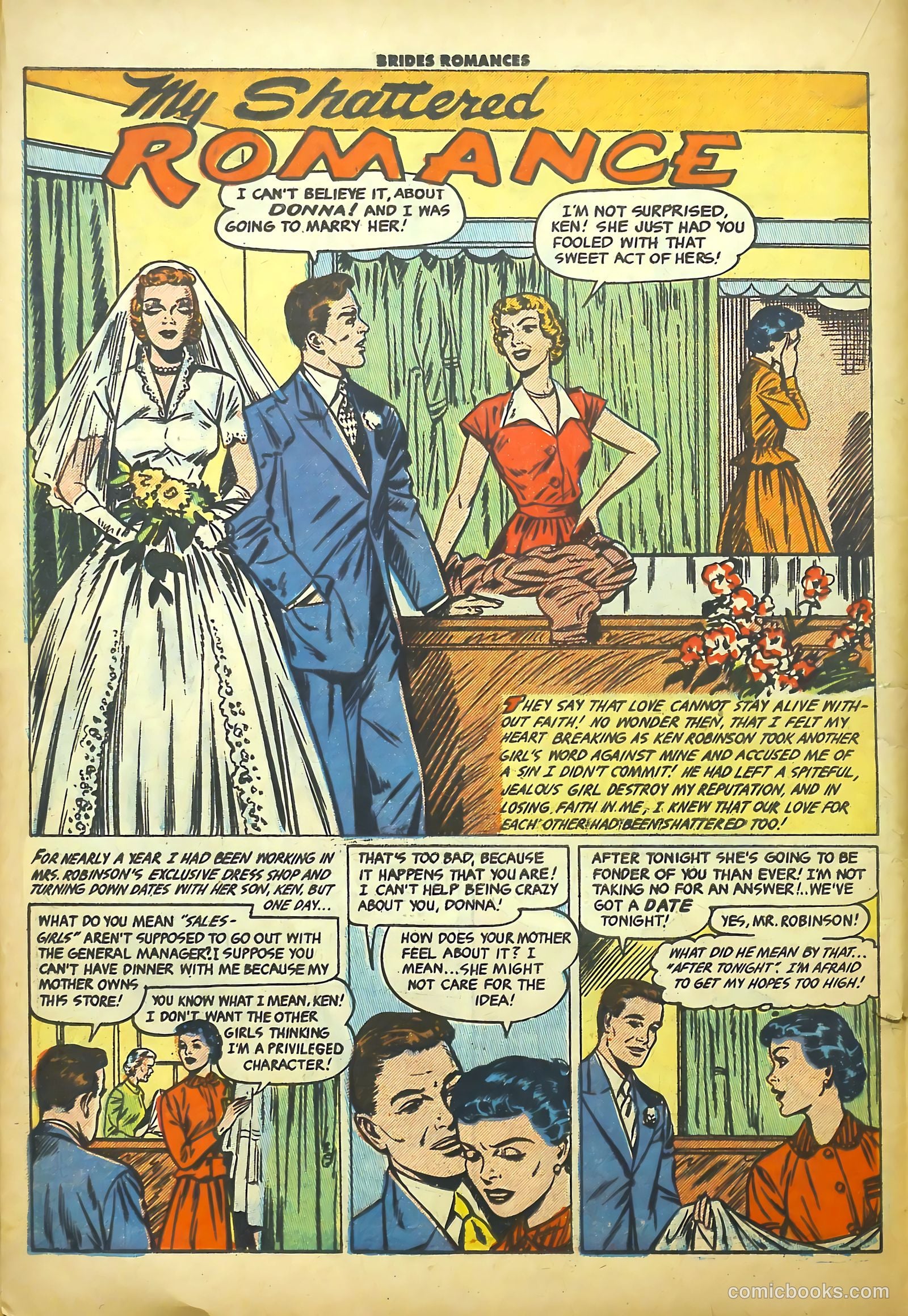 Brides Romances #16 (1956) — page 18 of 36
