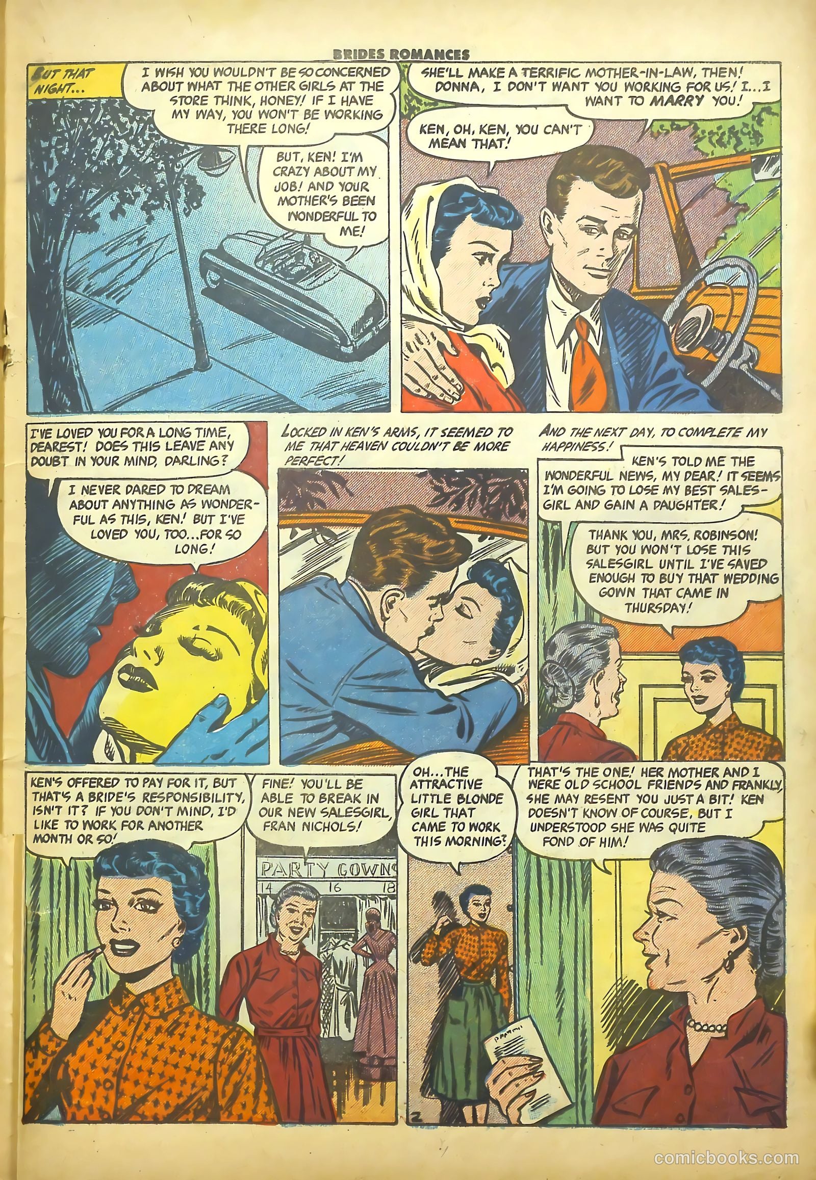 Brides Romances #16 (1956) — page 19 of 36
