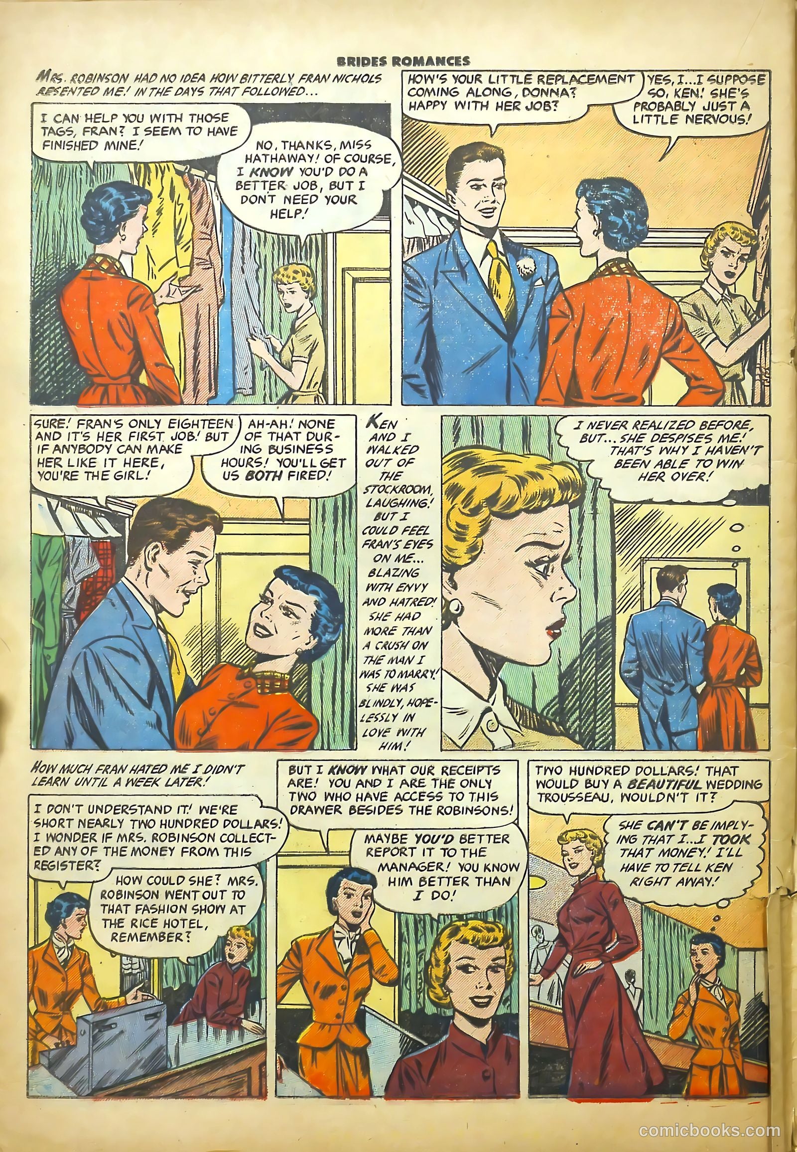 Brides Romances #16 (1956) — page 20 of 36