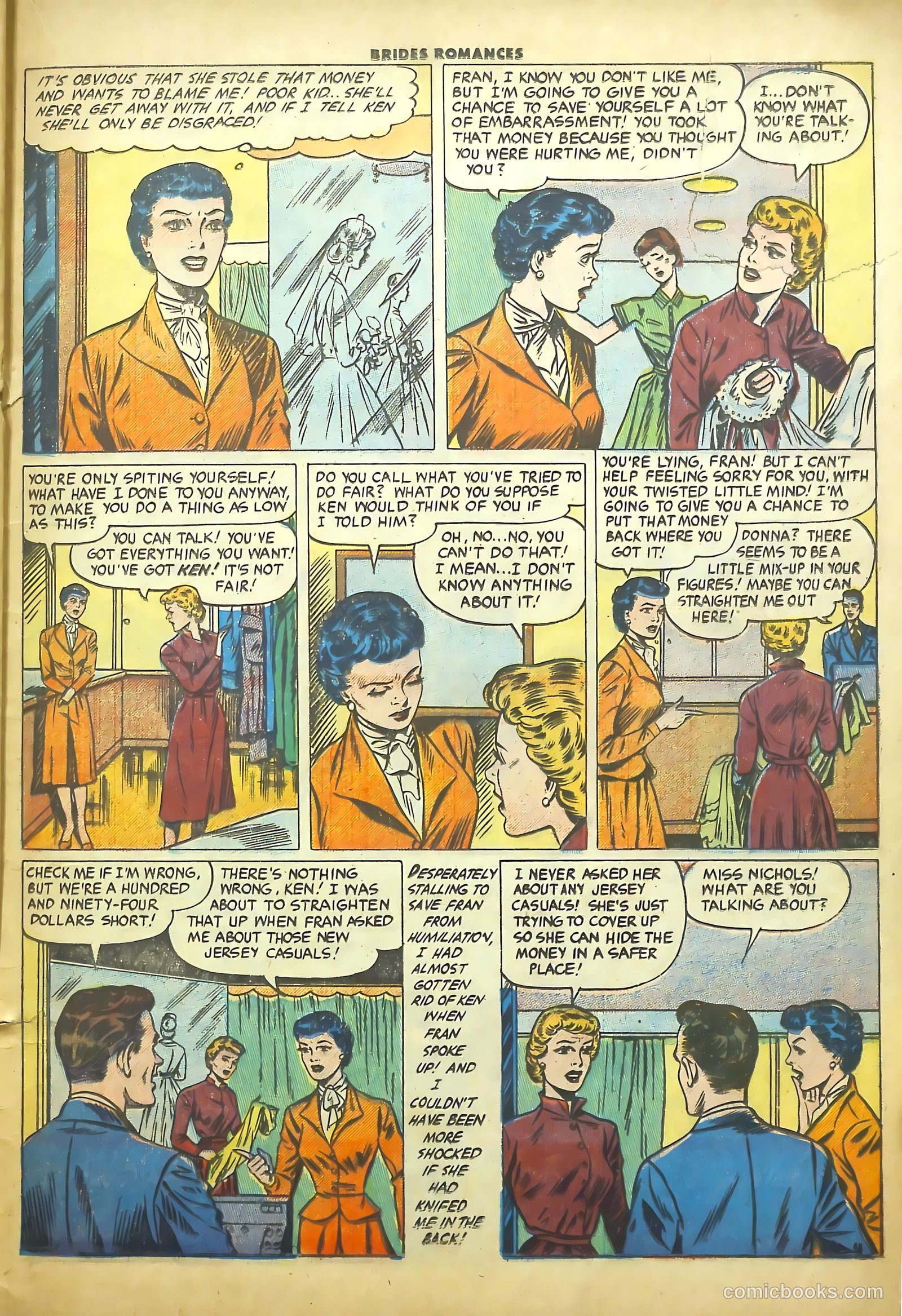 Brides Romances #16 (1956) — page 21 of 36