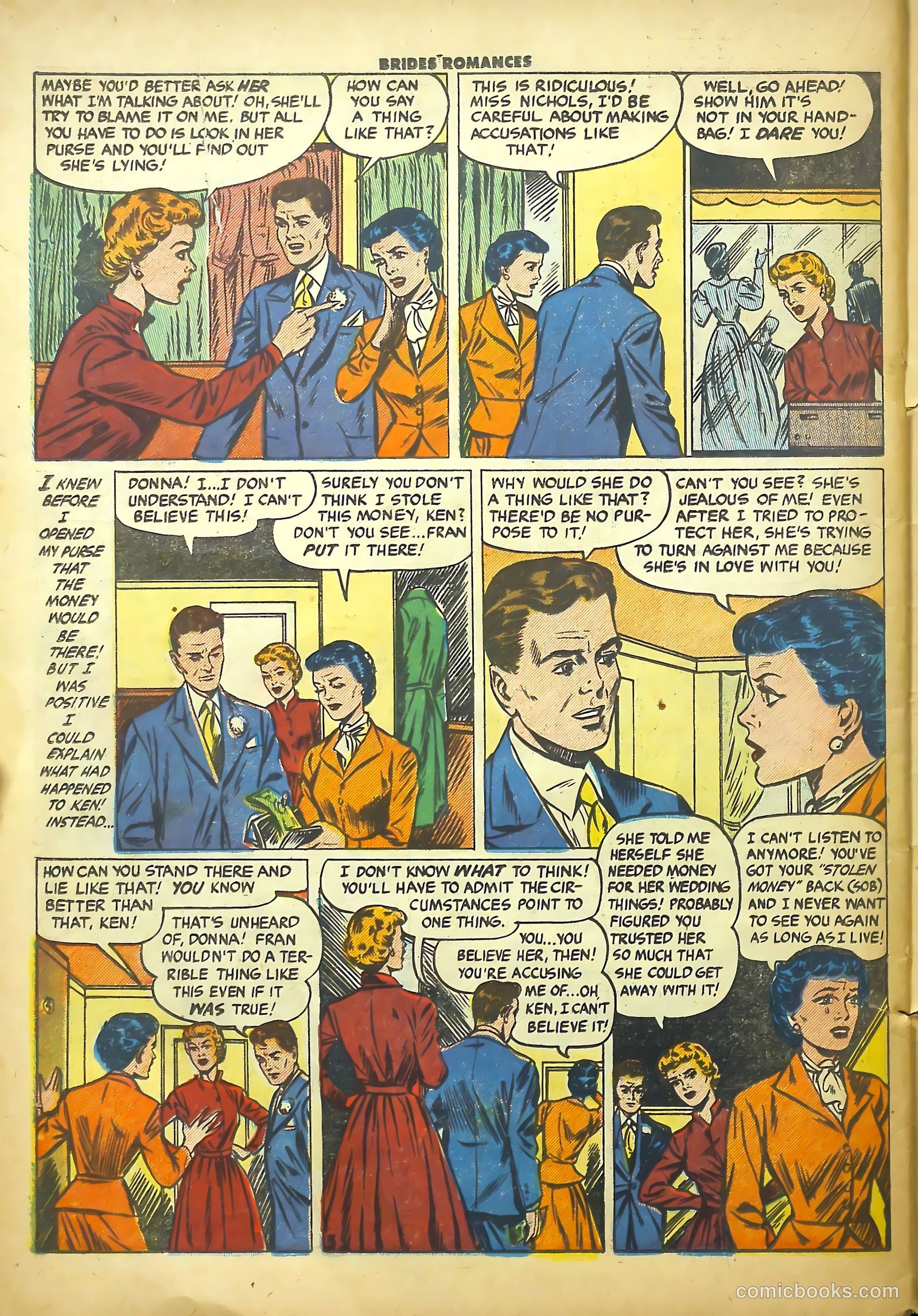 Brides Romances #16 (1956) — page 22 of 36