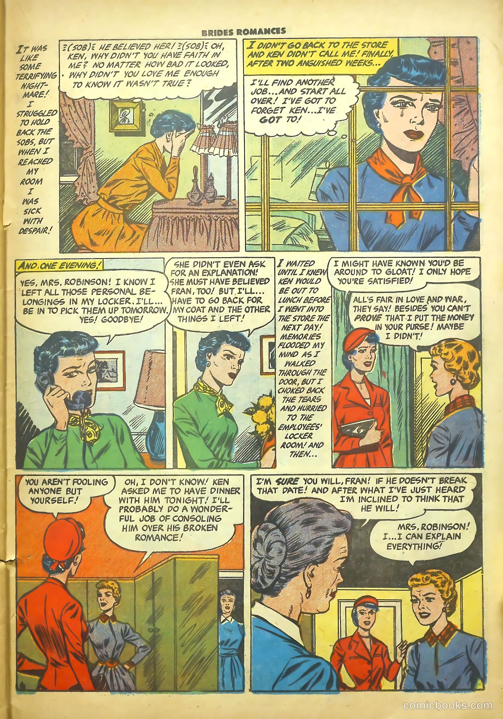 Brides Romances #16 (1956) — page 23 of 36