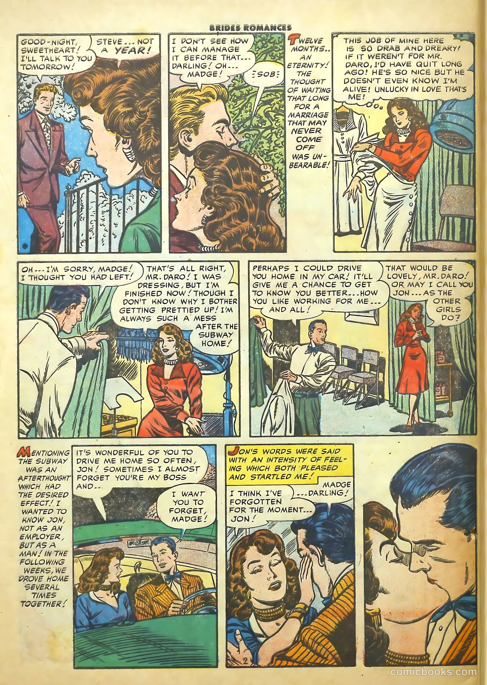 Brides Romances #16 (1956) — page 28 of 36