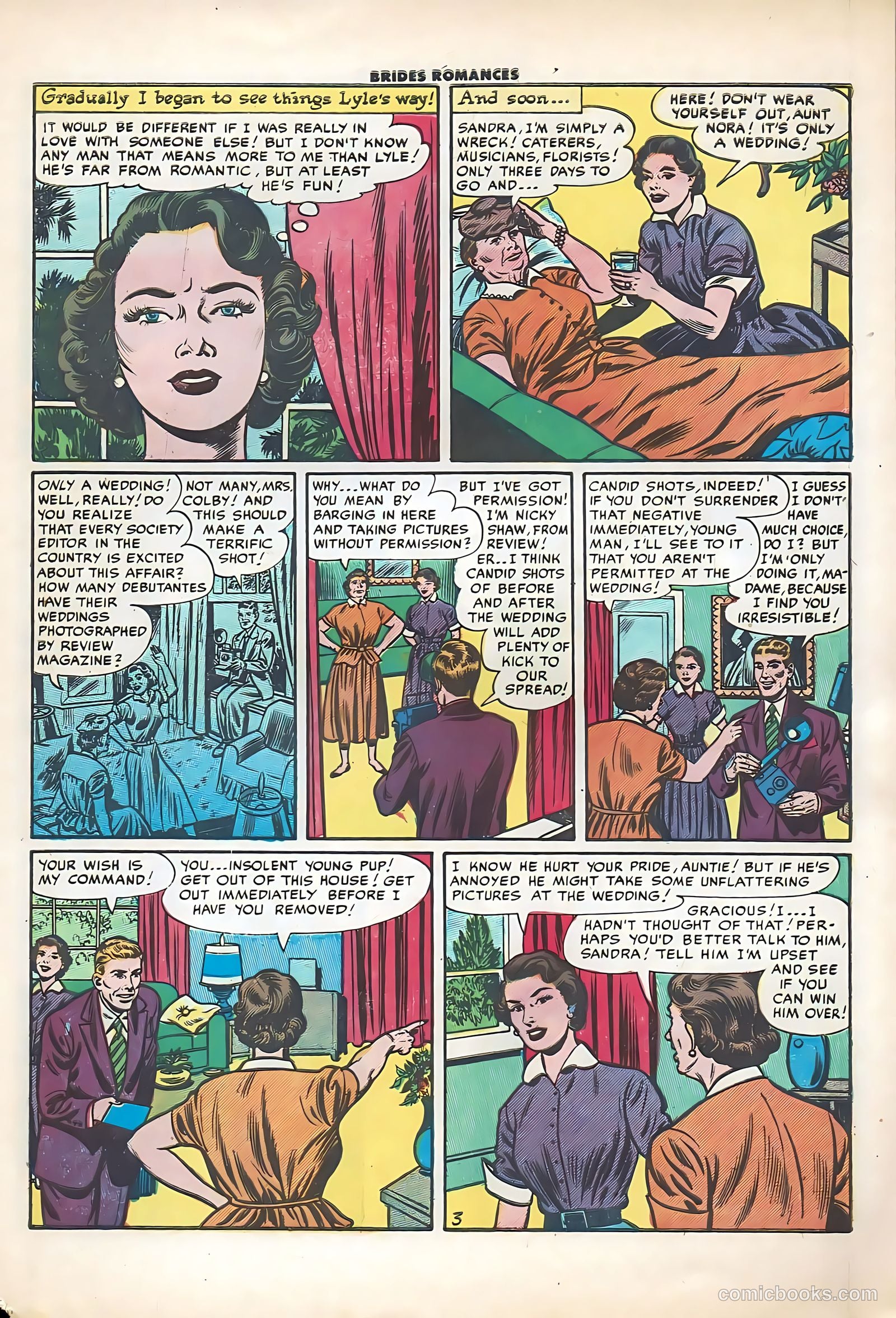 Brides Romances #17 (1956) — page 5 of 36