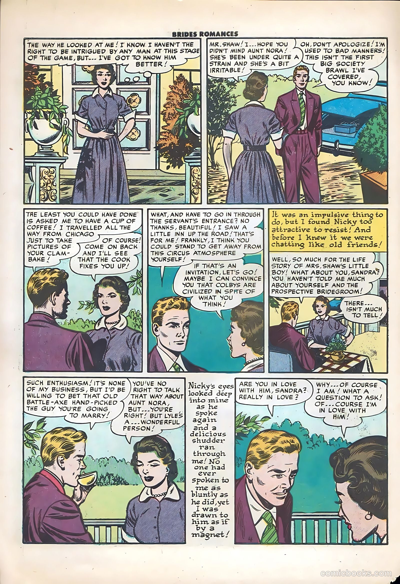 Brides Romances #17 (1956) — page 6 of 36