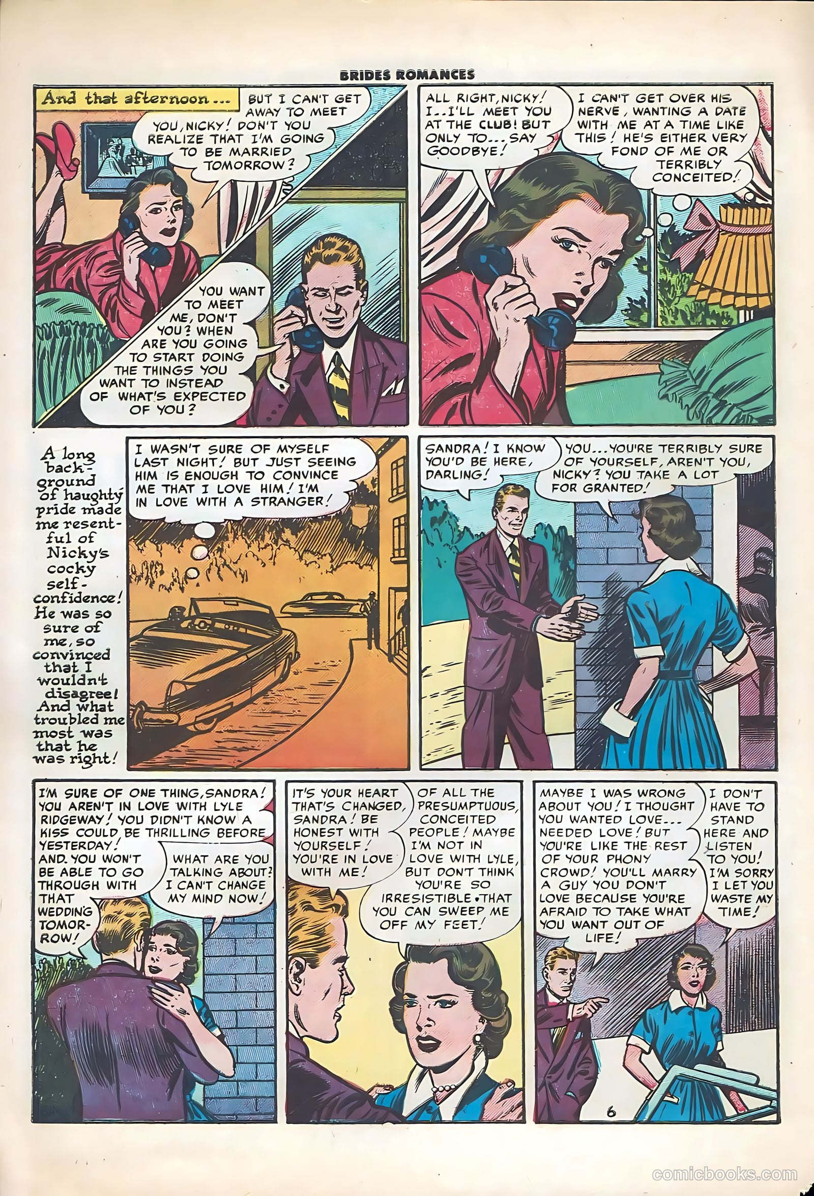 Brides Romances #17 (1956) — page 8 of 36